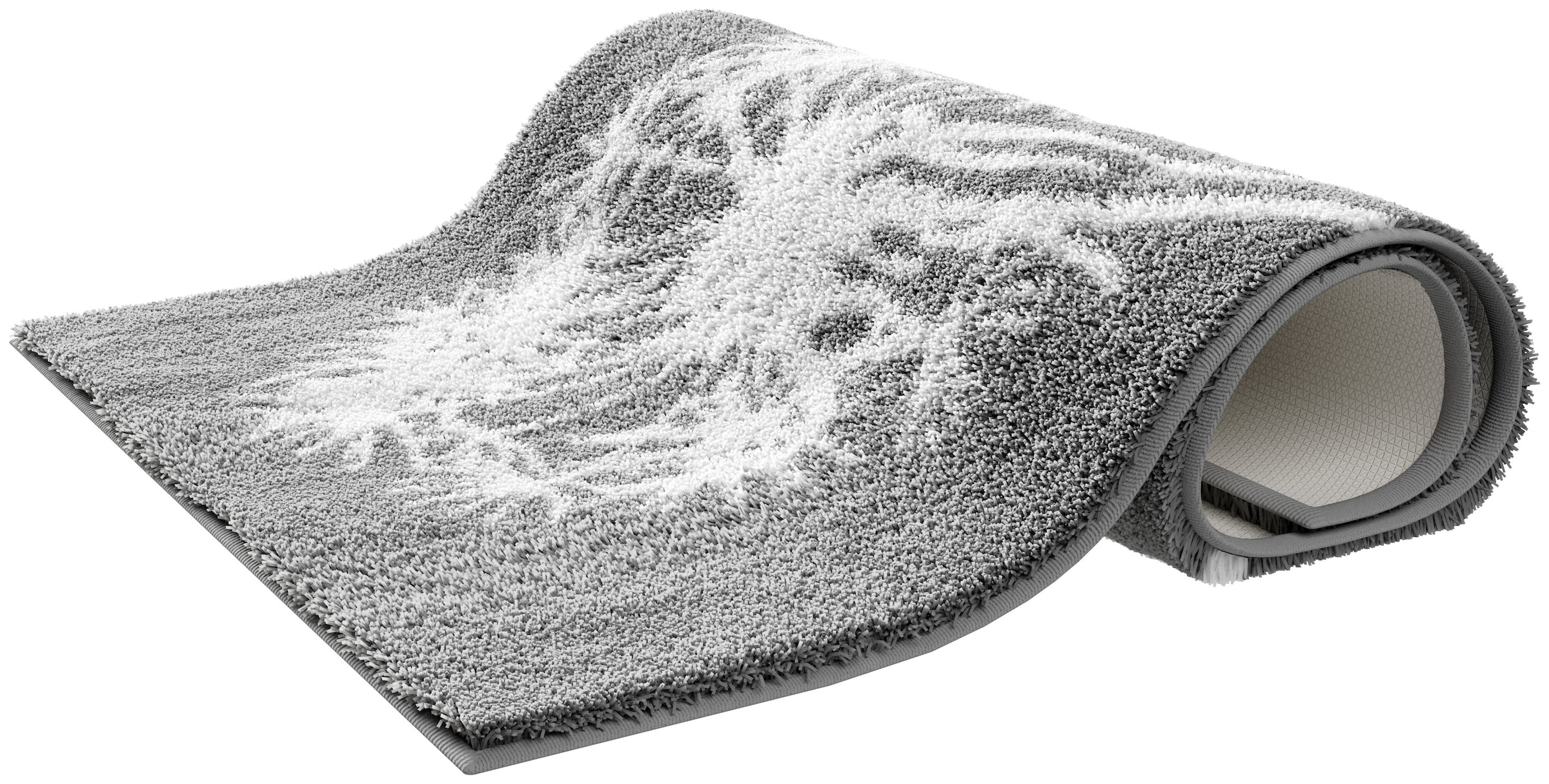 Grund Badematte »Pusteblume, Badvorleger, Badezimmer Teppich, sehr weich« Höhe 20 mm rutschhemmend beschichtet fußbodenheizungsgeeignet | schnell trocknend weiche Haptik, auch als 2-teiliges Set erhältlich, Made in Europe