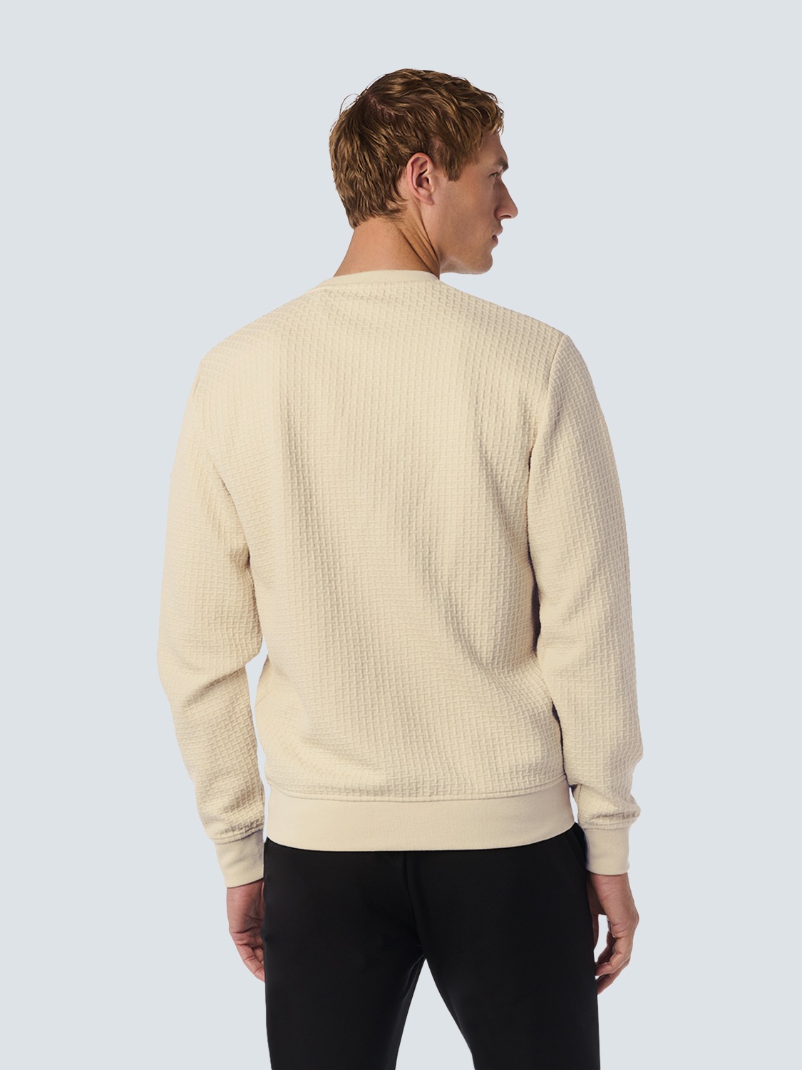 NO EXCESS Sweater »No Excess Jacquard Pullover mit Rundhalsausschnitt«