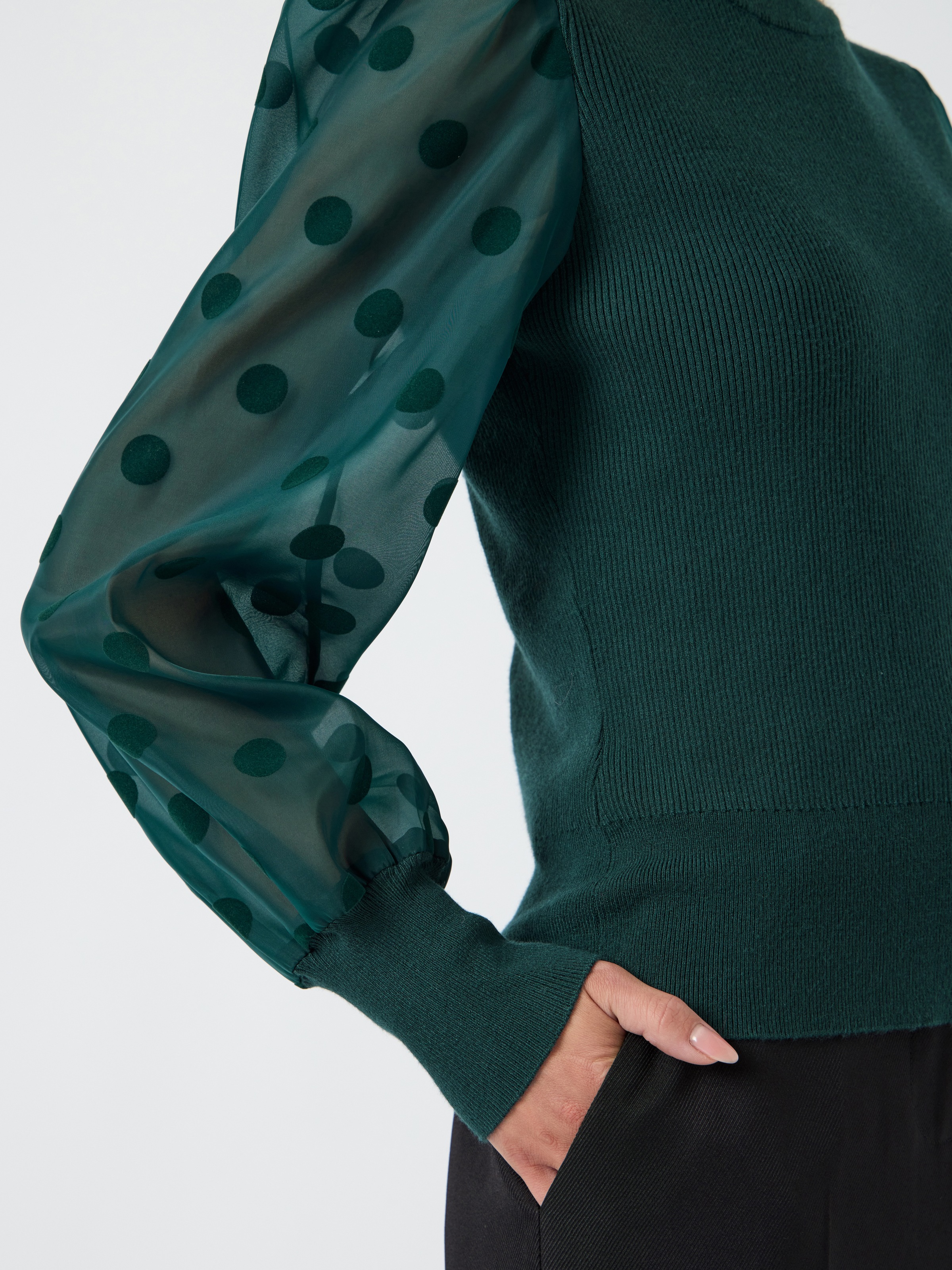 Y.A.S Rundhalspullover »YASDOTME LS KNIT PULLOVER S. NOOS«