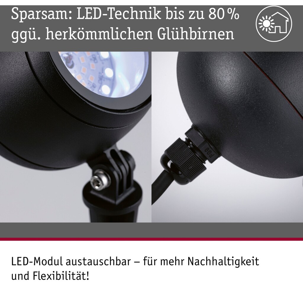 Paulmann LED Gartenleuchte »Outdoor 230V Spot Kikolo RGBW ZigBee«, 1 flammig-flammig