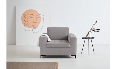 OTTO products Sessel »Grazzo«, hochwertige Stoffe aus recyceltem Material, Steppung im... kaufen