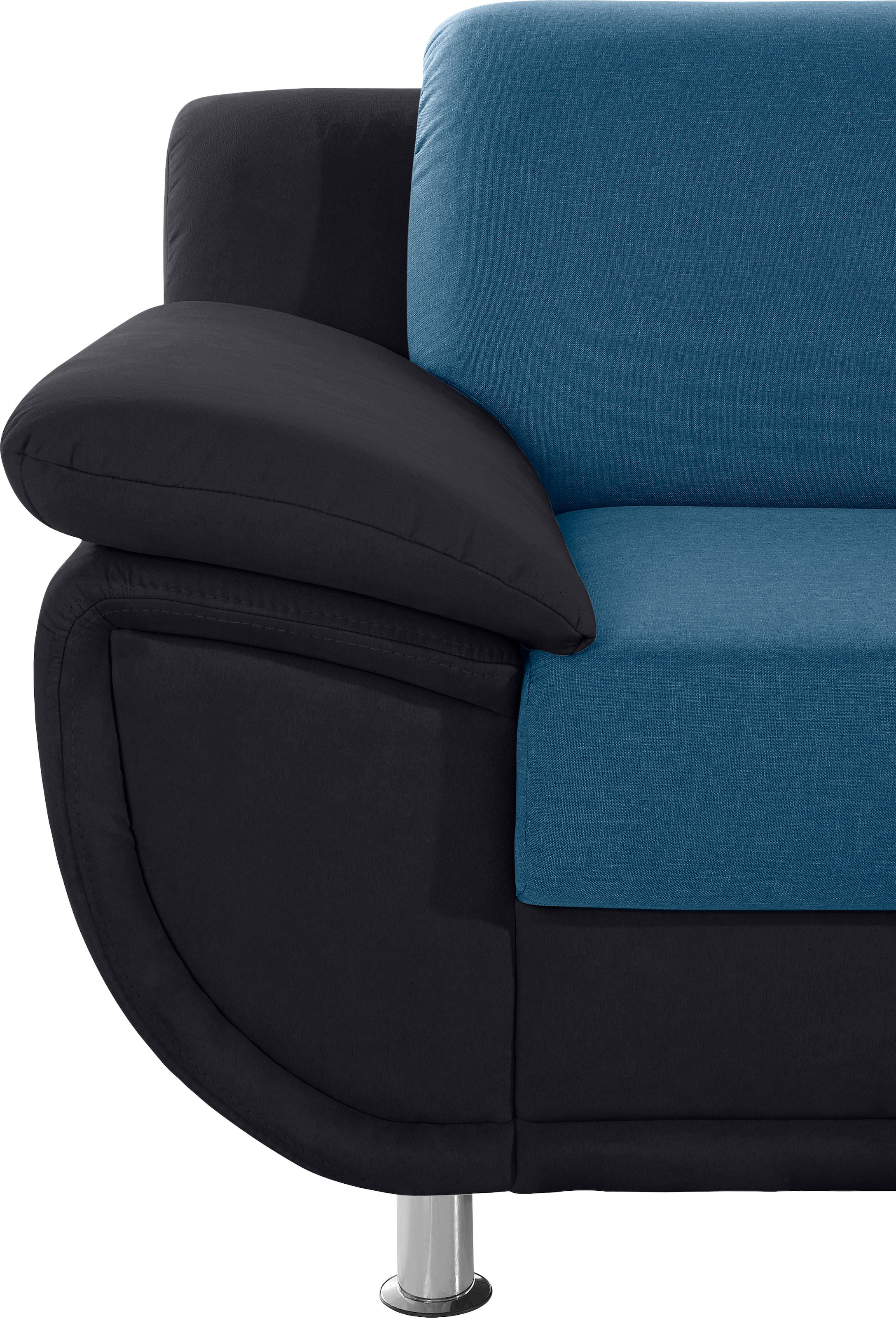 TRENDMANUFAKTUR Ecksofa »Rondo 3, zeitlos und modern, im Materialmix, L-Form« wahlweise Federkern für hohen Sitzkomfort, wahlweise Bettfunktion