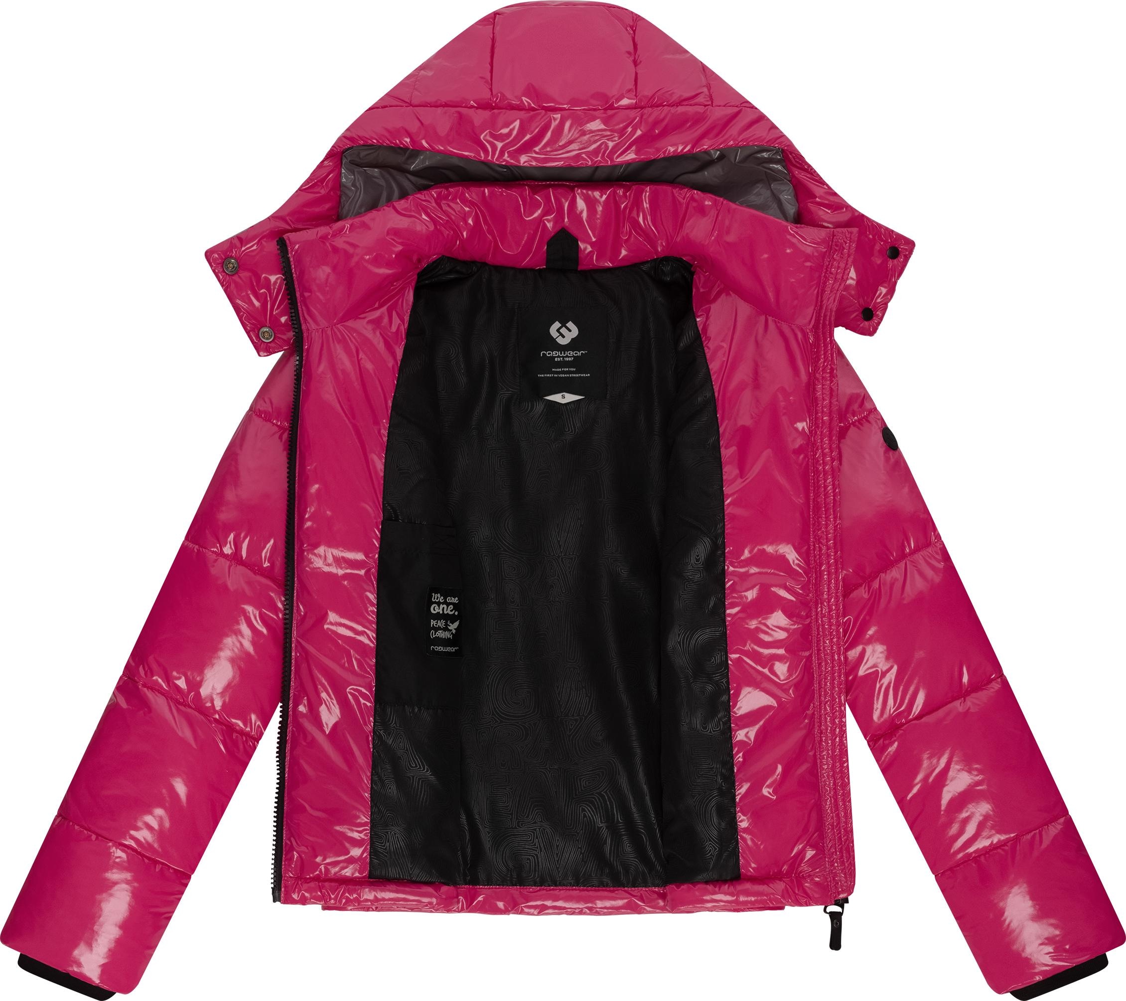 Ragwear Steppjacke »Roobie«, mit Kapuze, super stylische, gänzende Damen Winterjacke