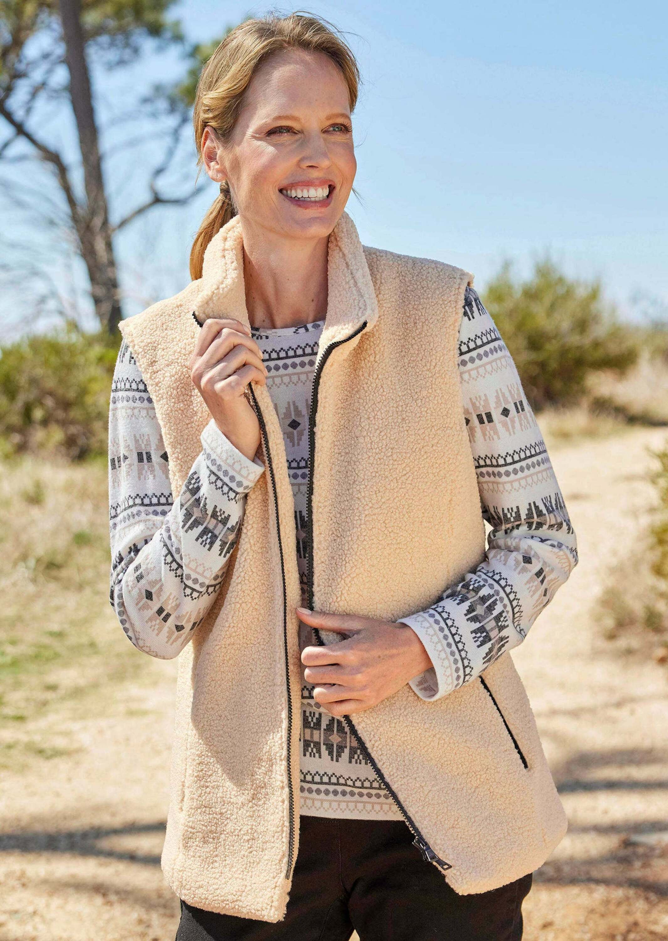 GOLDNER Kurzweste »Kurzgröße Teddy-Weste«