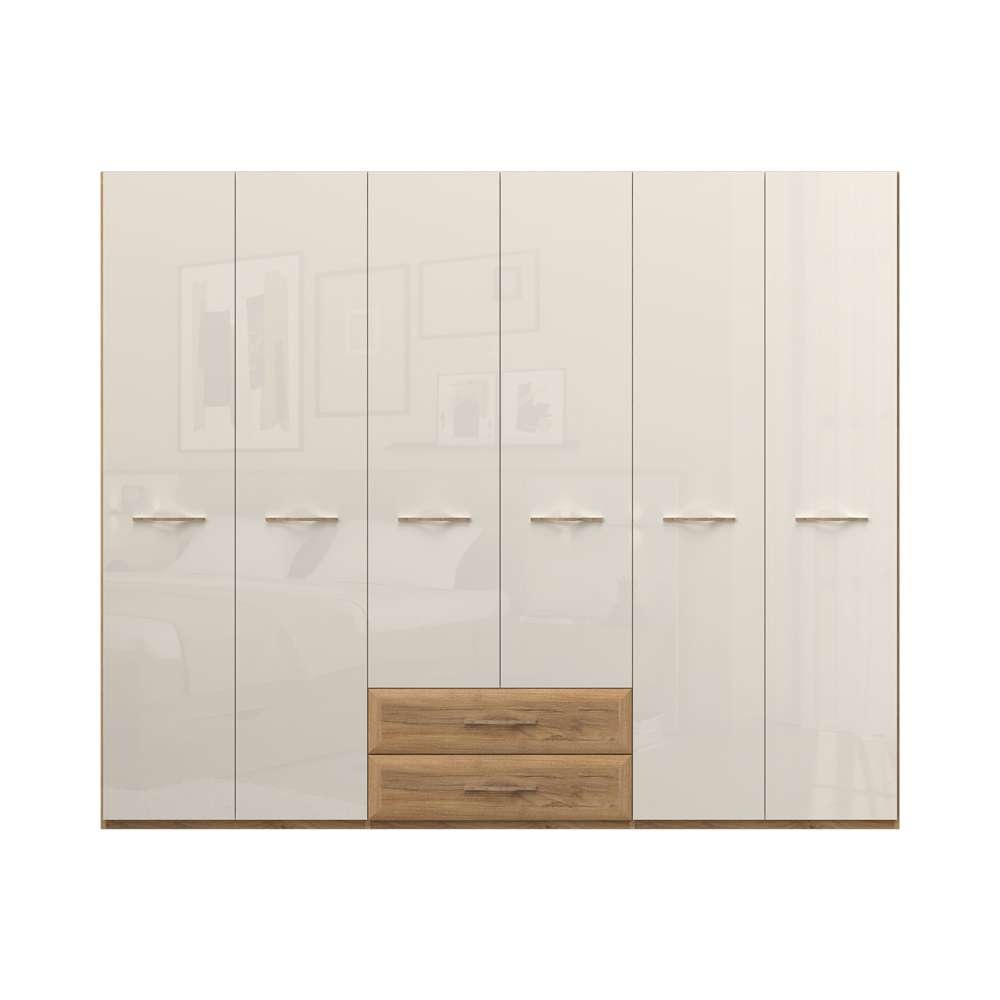 OTTO home Kleiderschrank "Gala, beige hochglänzend UV lackiert, kratzfest, günstig online kaufen