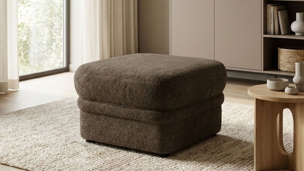 OTTO home Hocker "Nyborrg 60 cm, formschönes Design für ein modernes Zuhause" Polsterhocker passend zum Sofa, Breite 60 cm, individuell kombinieren