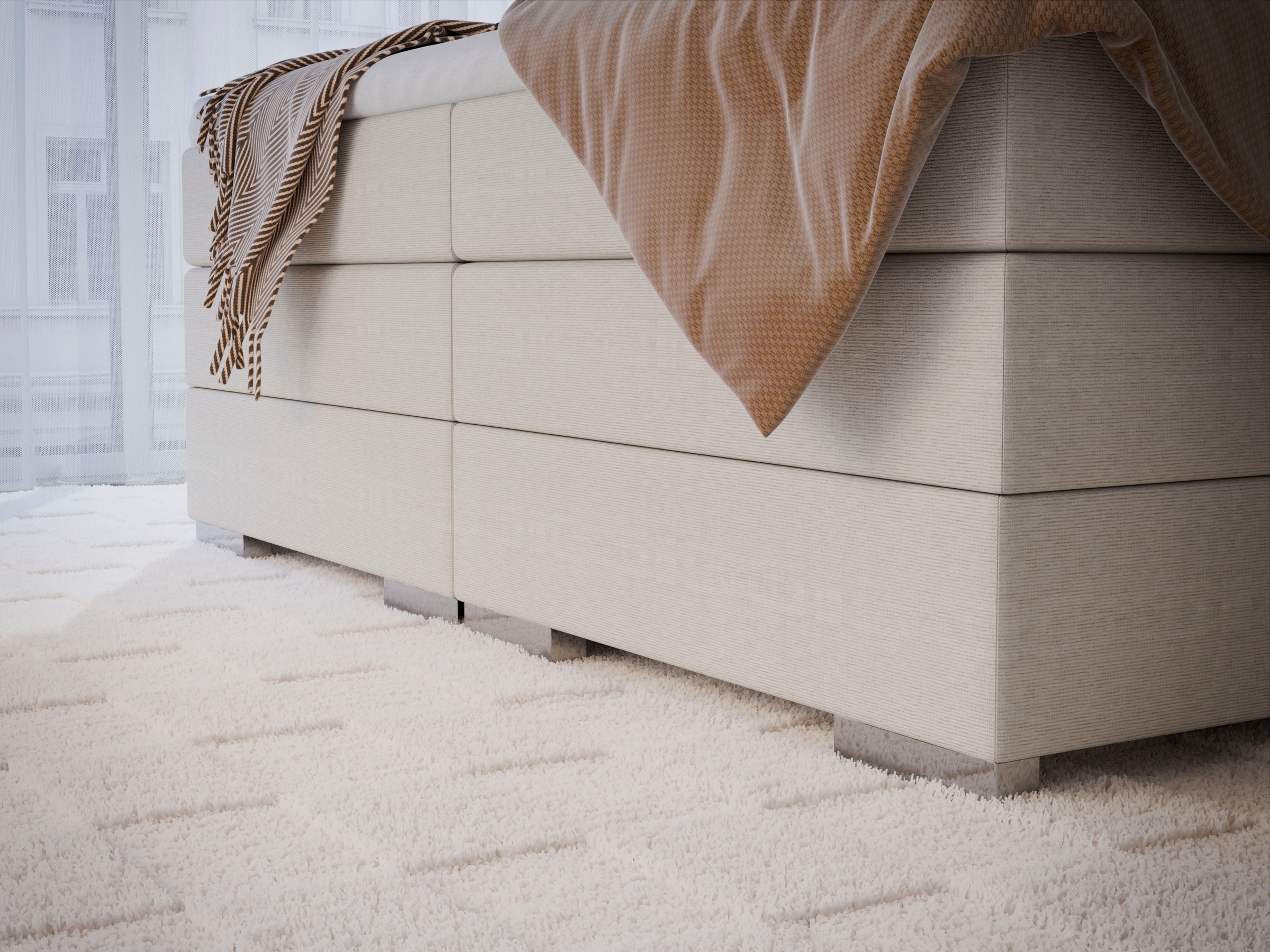 FORTE Boxspringbett »Pillows« in verschiedenen Farben erhältlich