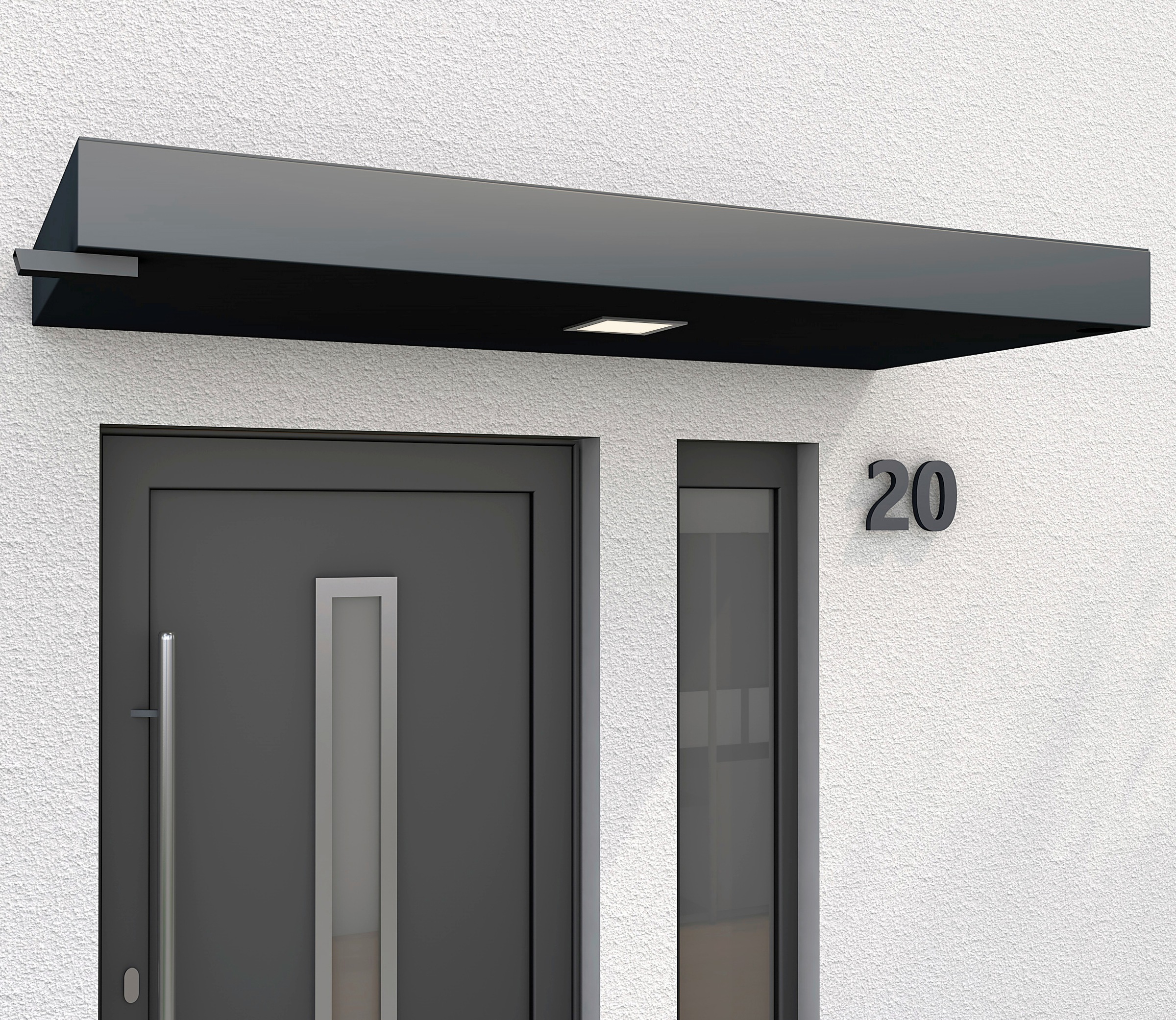 GUTTA Rechteckvordach »BS Plus«, mit Wasserspeier links, BxTxH: 200x90x14,5 cm kaufen
