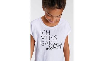 KIDSWORLD T-Shirt »Ja ich kann es ...«, mit coolem Spruch bestellen | BAUR