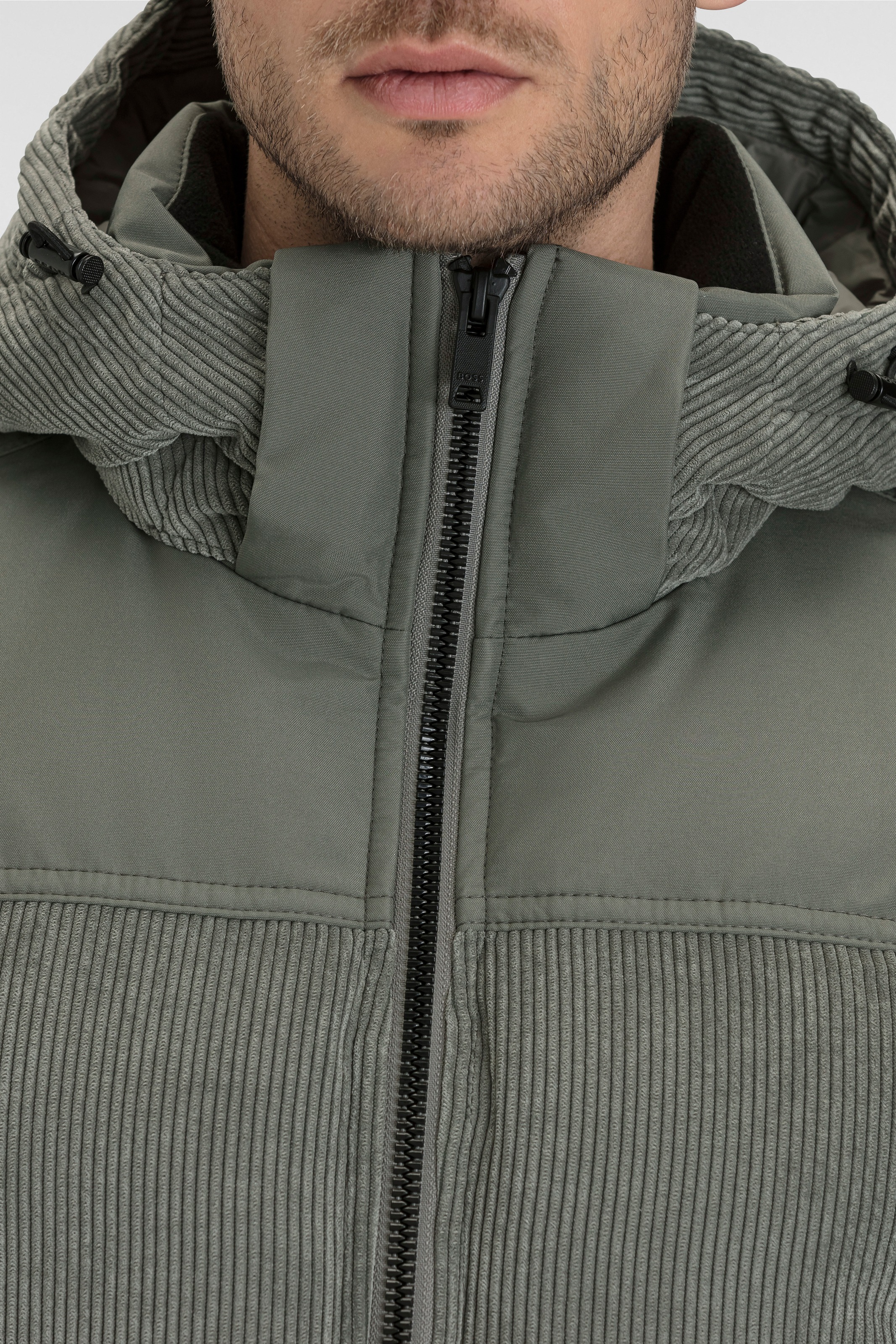 BOSS ORANGE Steppjacke »Odope«, mit Kapuze, Label-Badge am Ärmel