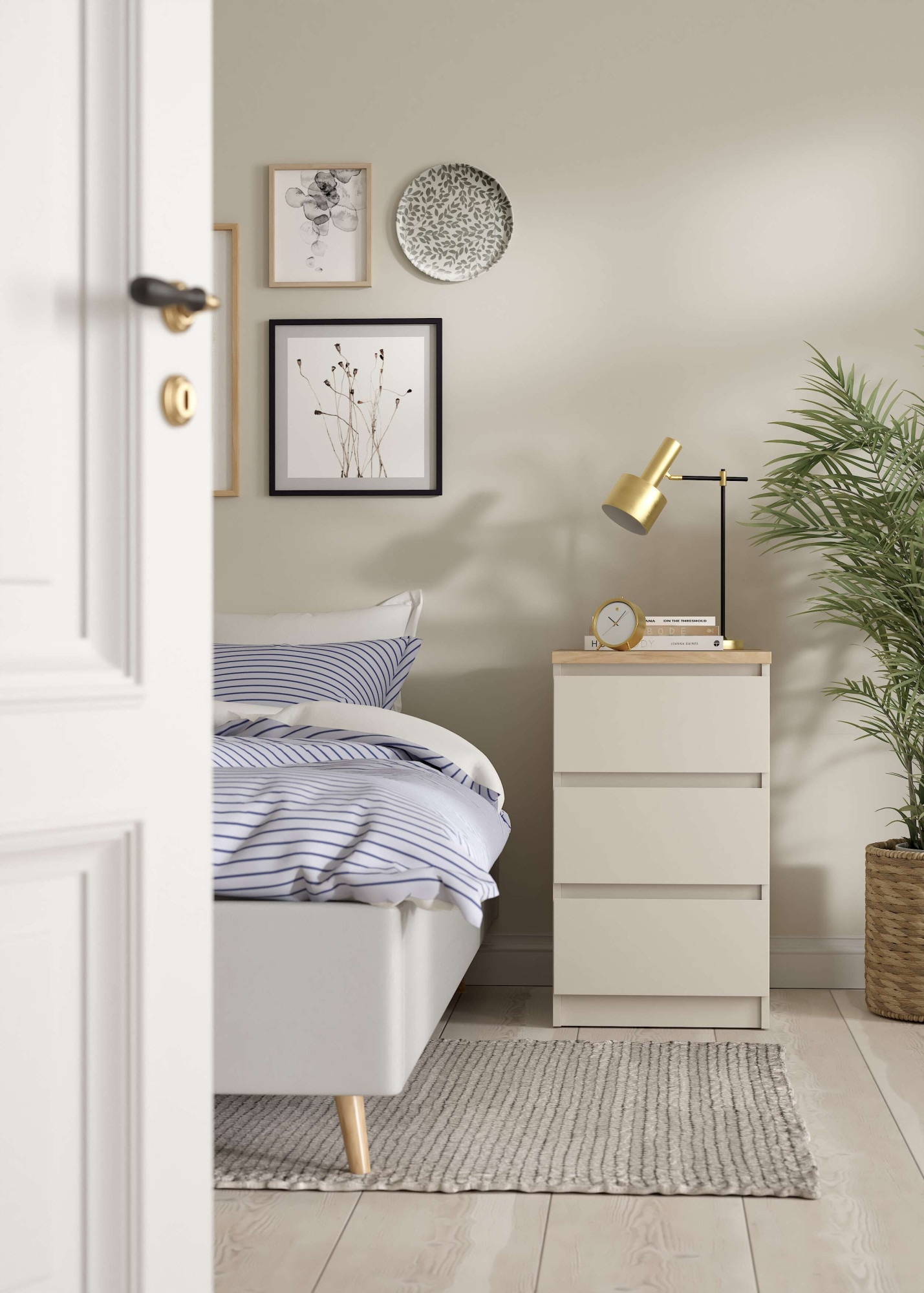 INOSIGN Kommode »Naia« Elegante und modernes Sideboard mit 3 geräumigenSchubladen