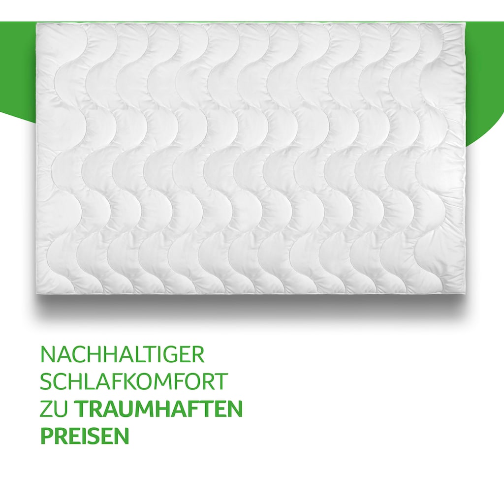 Microfaserbettdecke, »Julia«, John Cotton, Füllung: Microfaser, Bezug: 100% Polyester, Made in Green zertifiziert, kochfest bis 95°C Grad, sehr flauschig