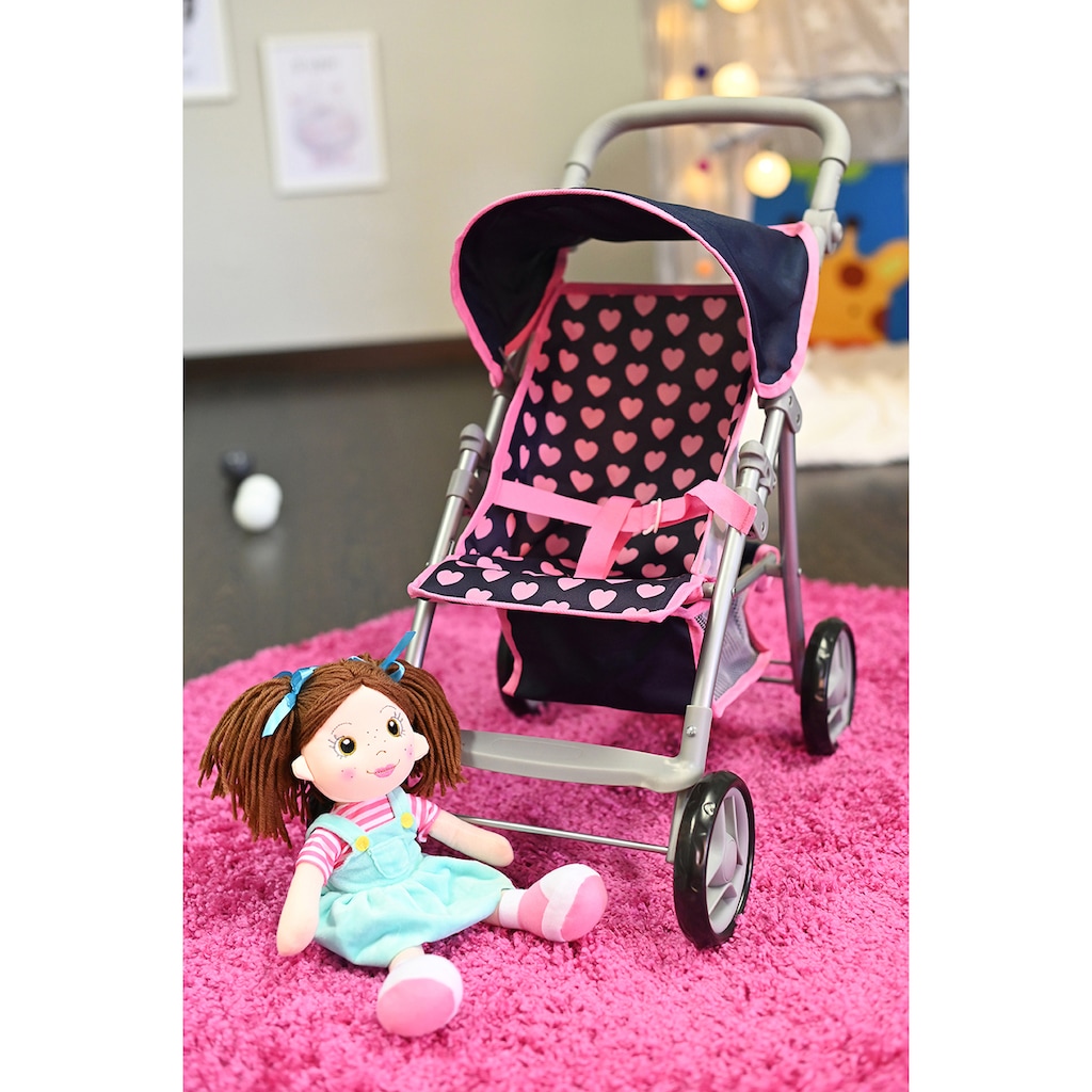 Knorrtoys® Puppenbuggy »Liba - Pink Hearts«