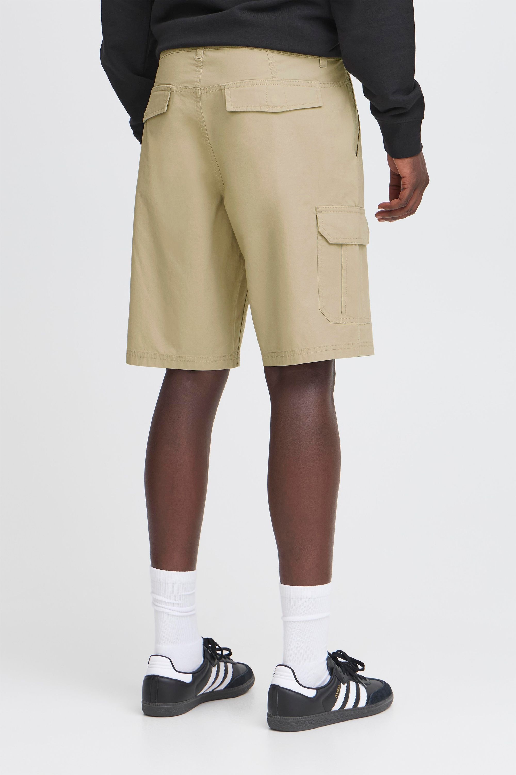 Cargoshorts BLEND "BHTiam", Herren, Gr. XL, US-Größen, dune, Web, 98% Baumwolle, 2% Elasthan, unifarben, normal kniefrei, Hosen, Lässige Cargo-Shorts mit Taschen 6