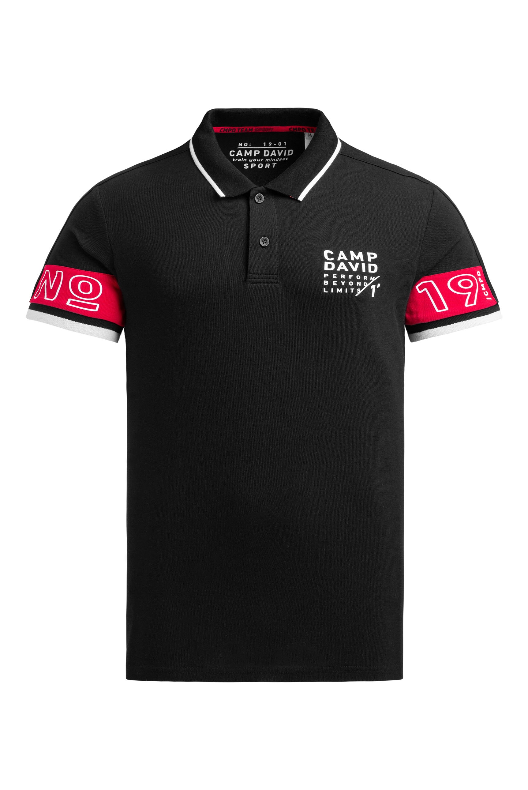 CAMP DAVID Poloshirt mit Baumwolle