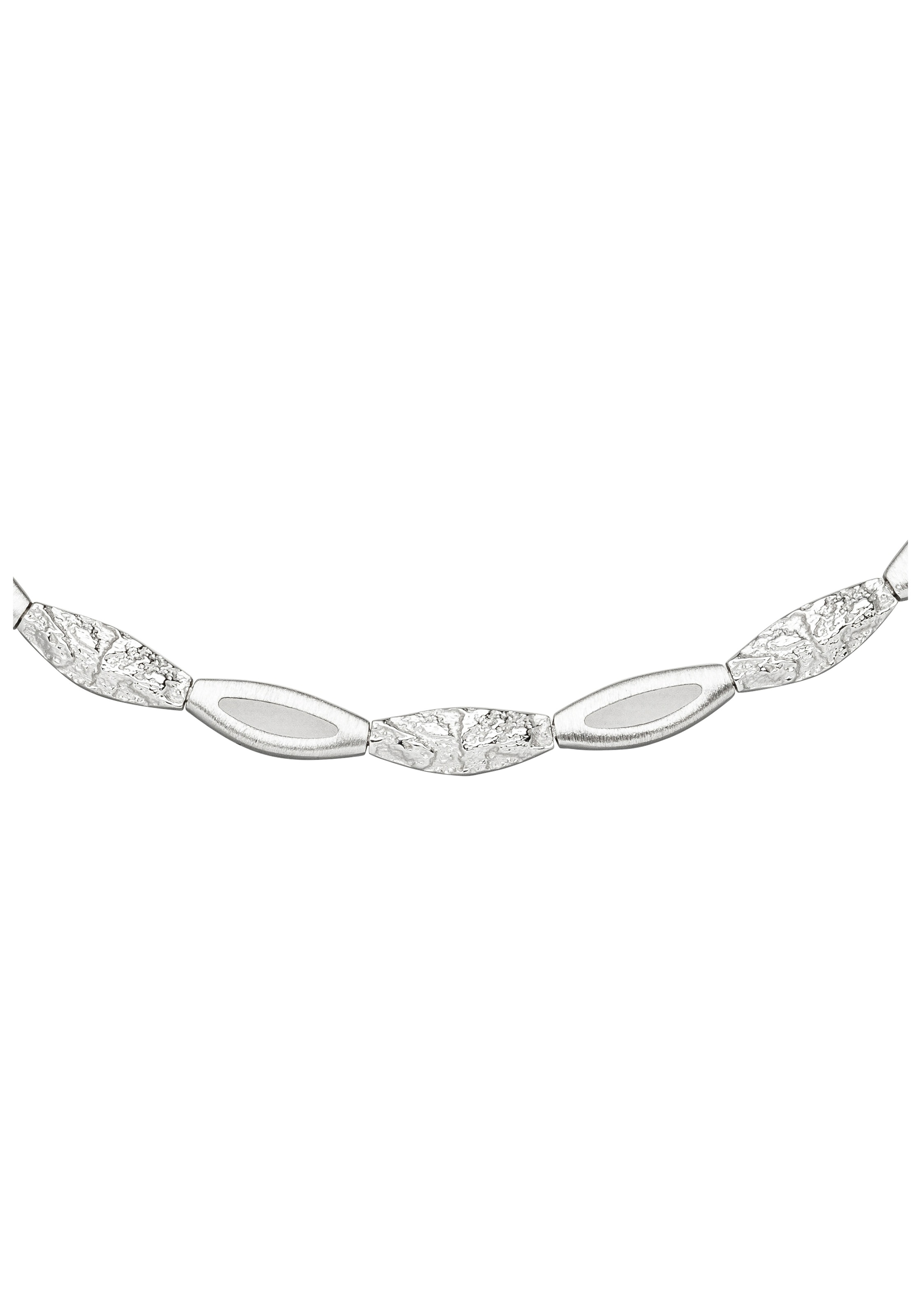 JOBO Collier, 925 Silber gehämmert 45 cm