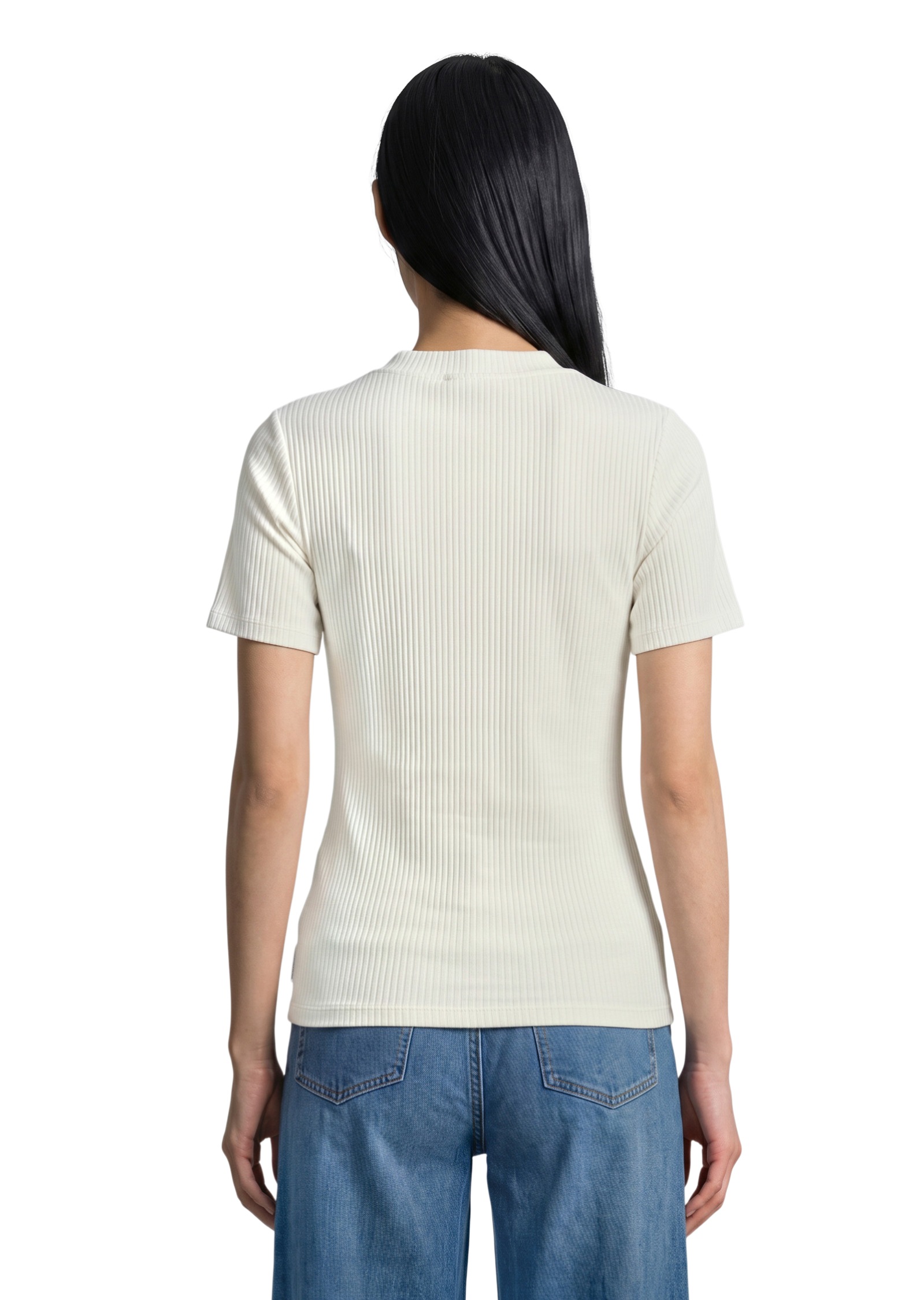 Marc O'Polo DENIM T-Shirt »aus elastischem Bio-Baumwolle-Mix«