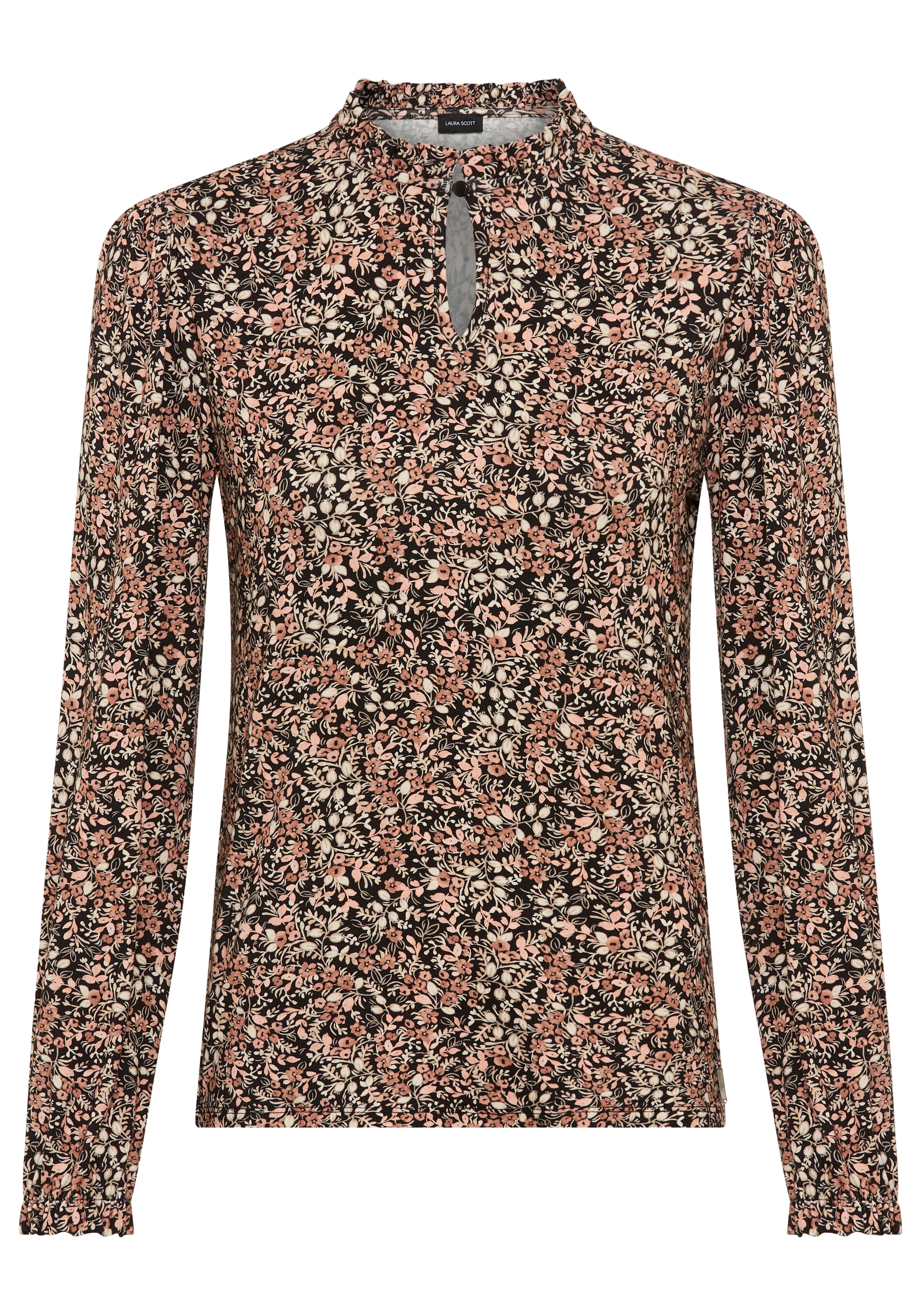 Laura Scott Longsleeve, mit Rüschen und Blümchen-Muster - NEUE KOLLEKTION