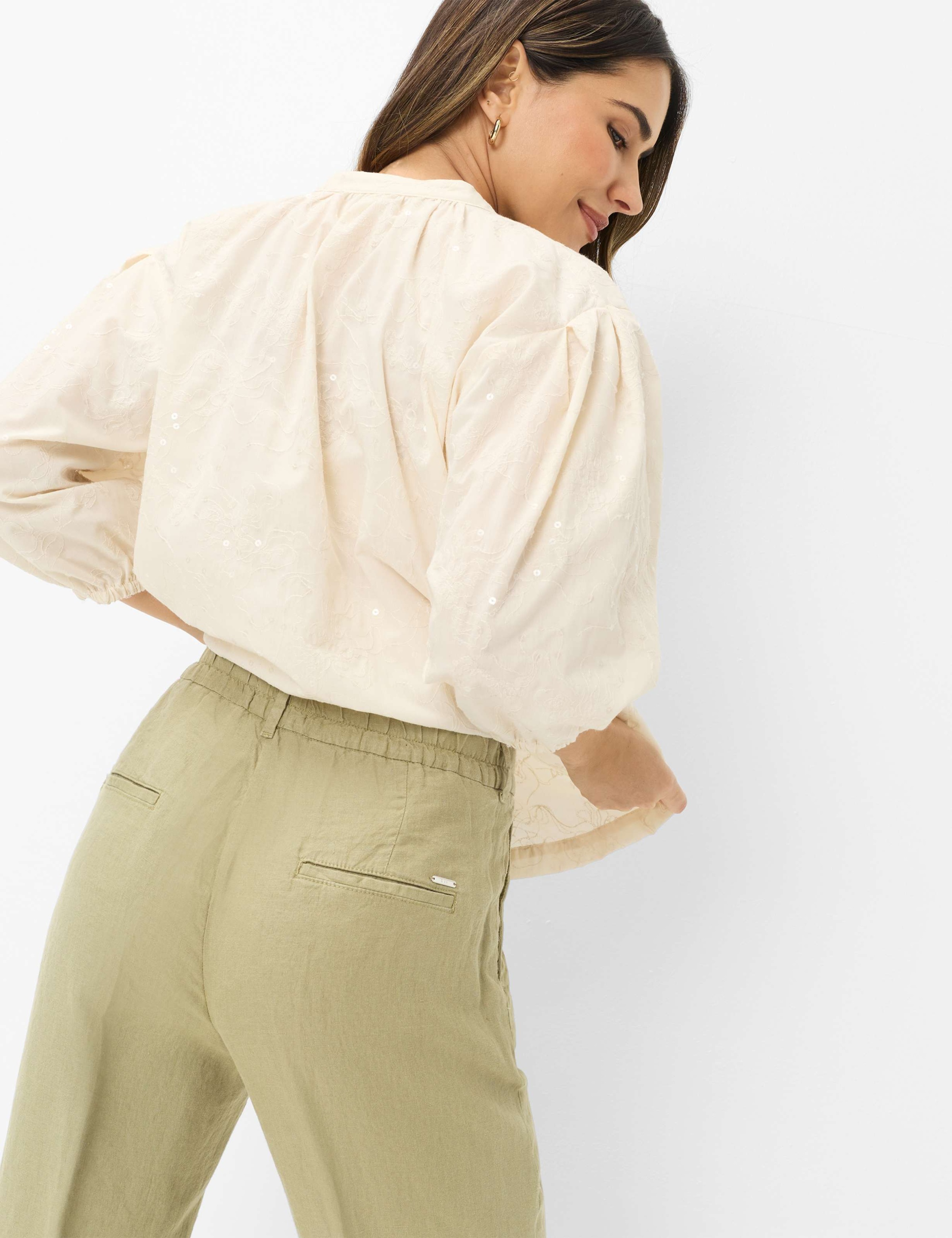 Brax Maine Women's Culotte Green Size 44 3