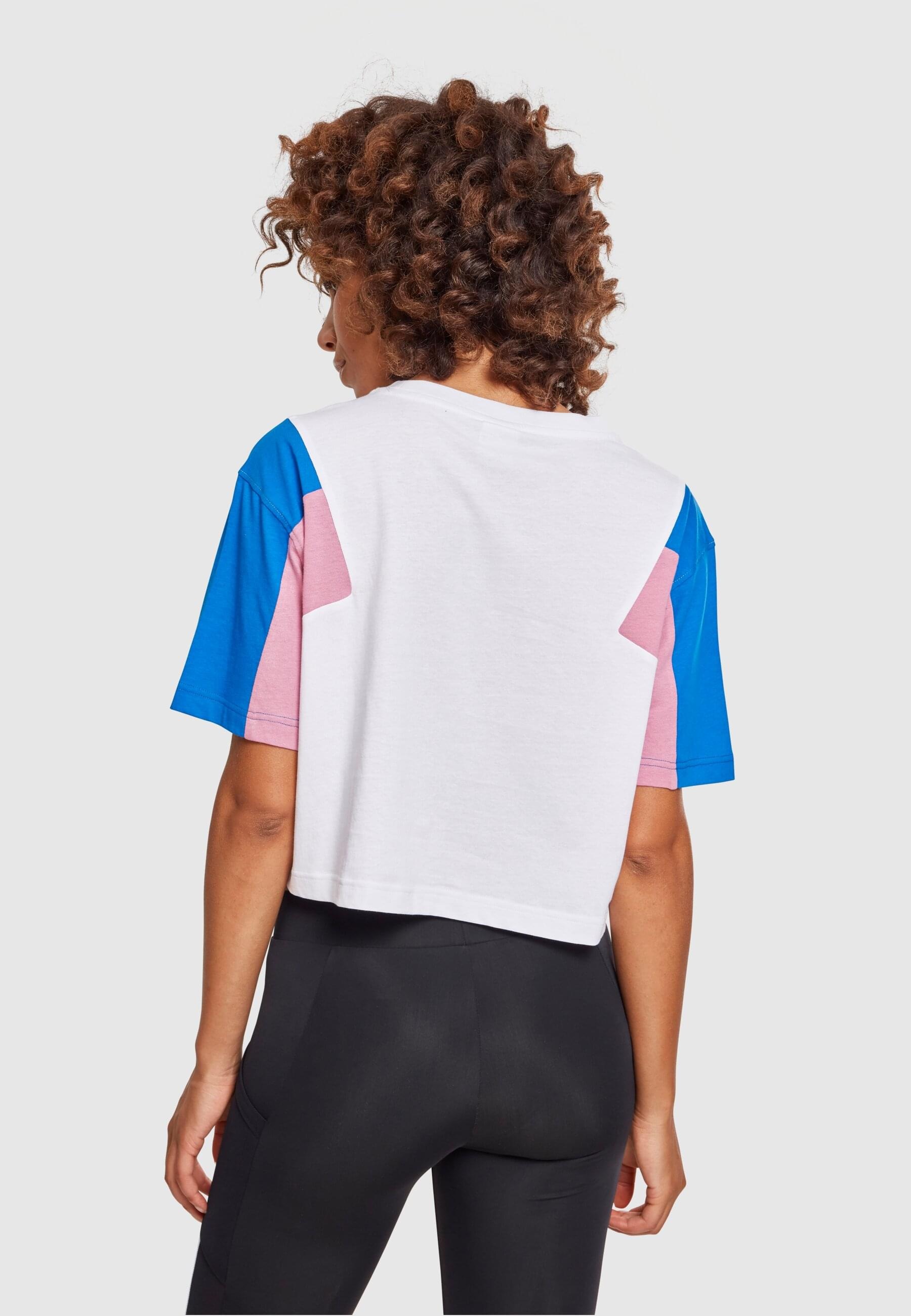 URBAN CLASSICS T-Shirt »Urban Classics Damen Ladies 3-Tone Short Oversize Tee«, (1 tlg.)