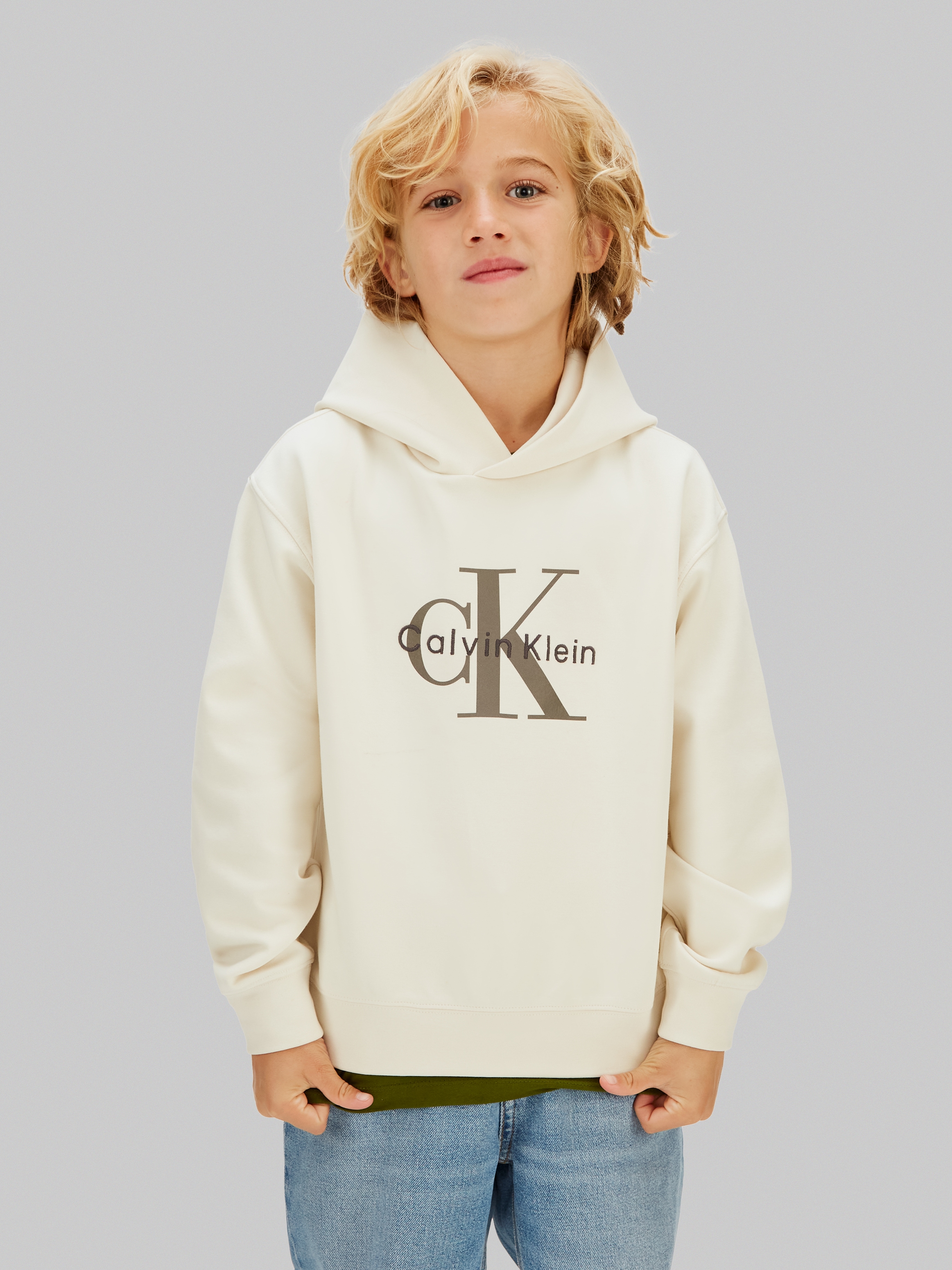 Calvin Klein Jeans Kapuzensweatshirt, Regular fit, für Kinder bis 16 Jahre