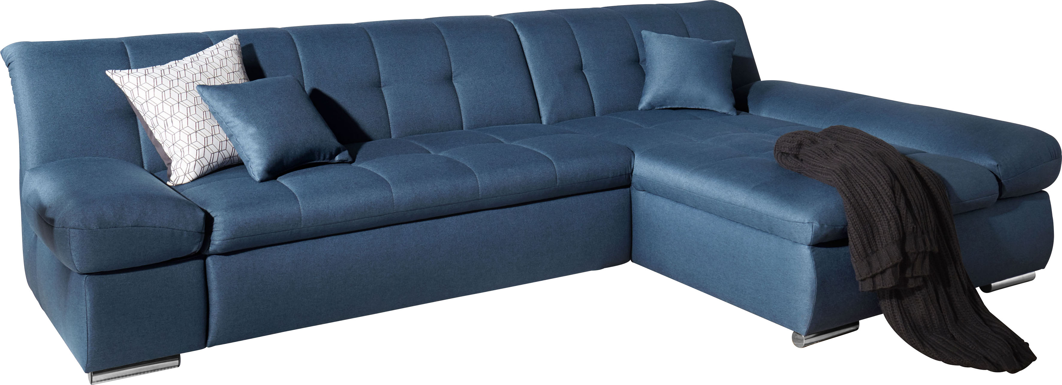 DOMO collection "MONA 297x173 cm, modern und komfortabel" whlw. mit Bettfunktion, L-Form