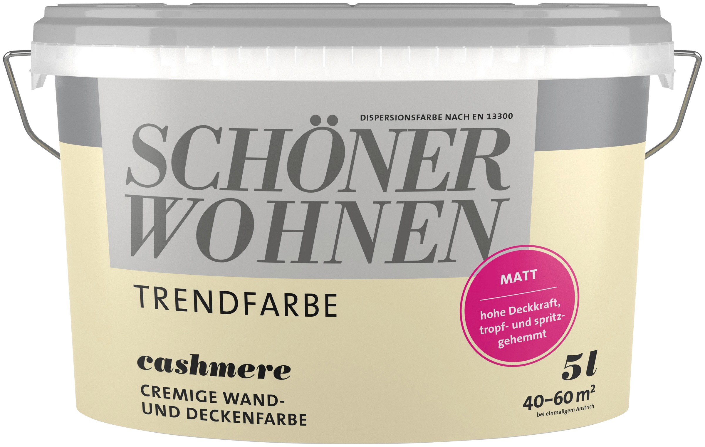 SCHÖNER WOHNEN FARBE Wand- und Deckenfarbe »TRENDFARBE«, 5 Liter, hochdeckend, für Allergiker geeignet, in verschiedenen Farben