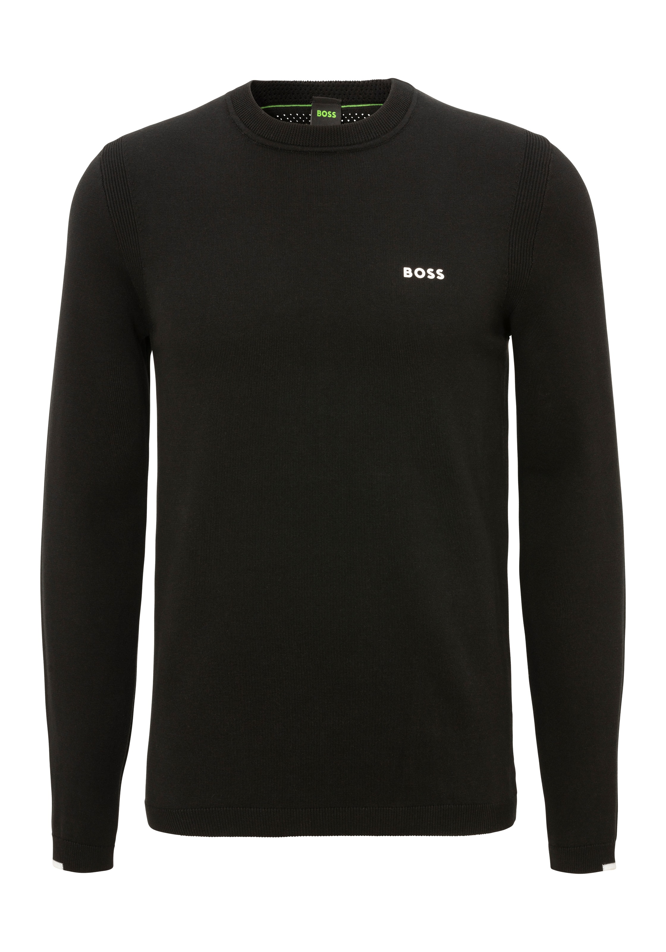 BOSS GREEN Rundhalspullover »Ever-X CN«, mit Rundhalsausschnitt