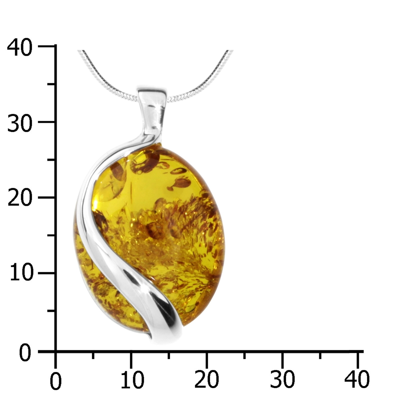 OSTSEE-SCHMUCK Kette mit Anhänger »Ostsee-Schmuck Kette mit Anhänger Estefanja«, (2 tlg.)