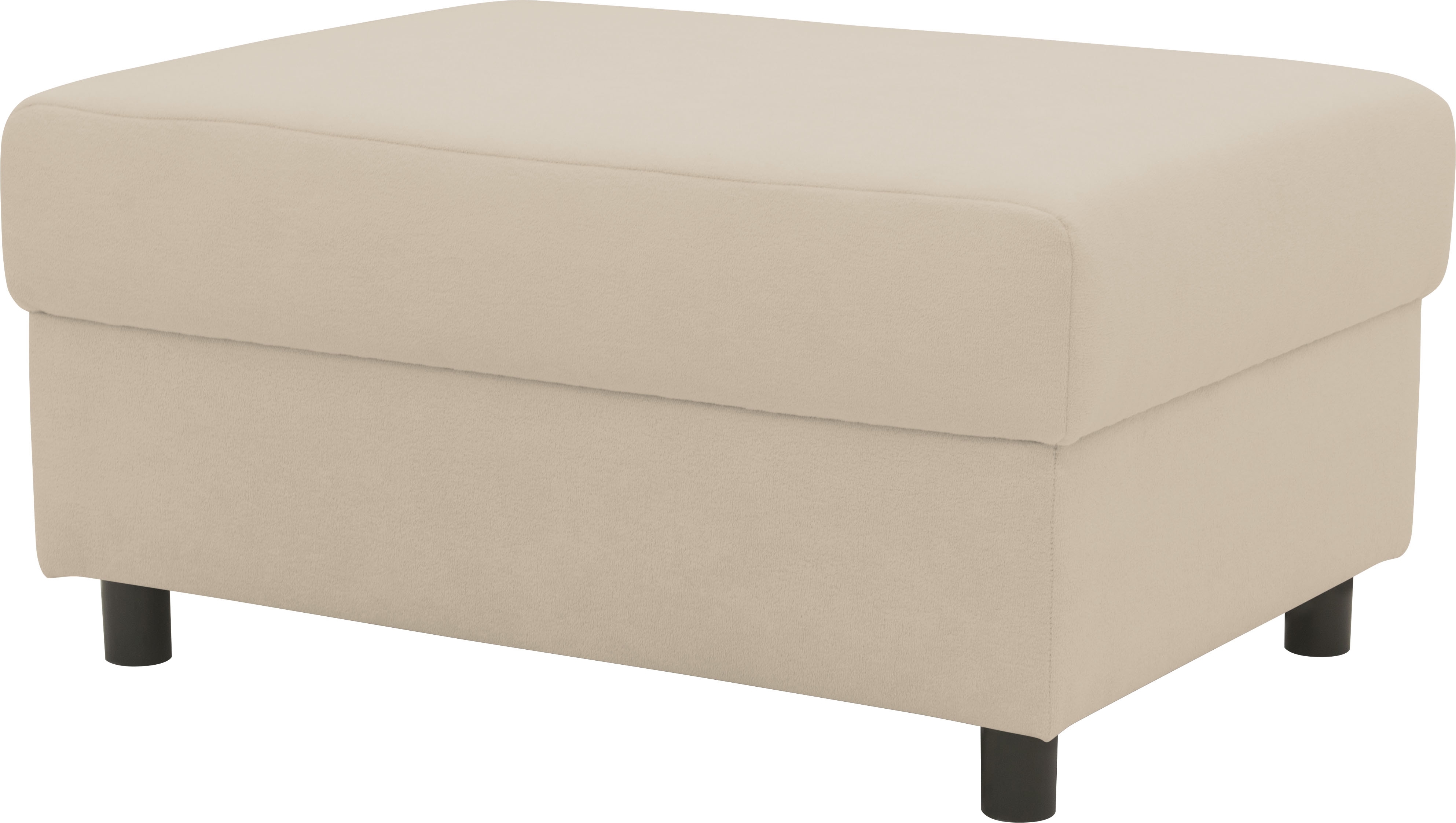 DOMO collection Polsterhocker "Turah 2 in Cord oder Luxus-Microfaser" moderner Polsterhocker, passend zum Ecksofa, B/T/H: 83/60/44 cm