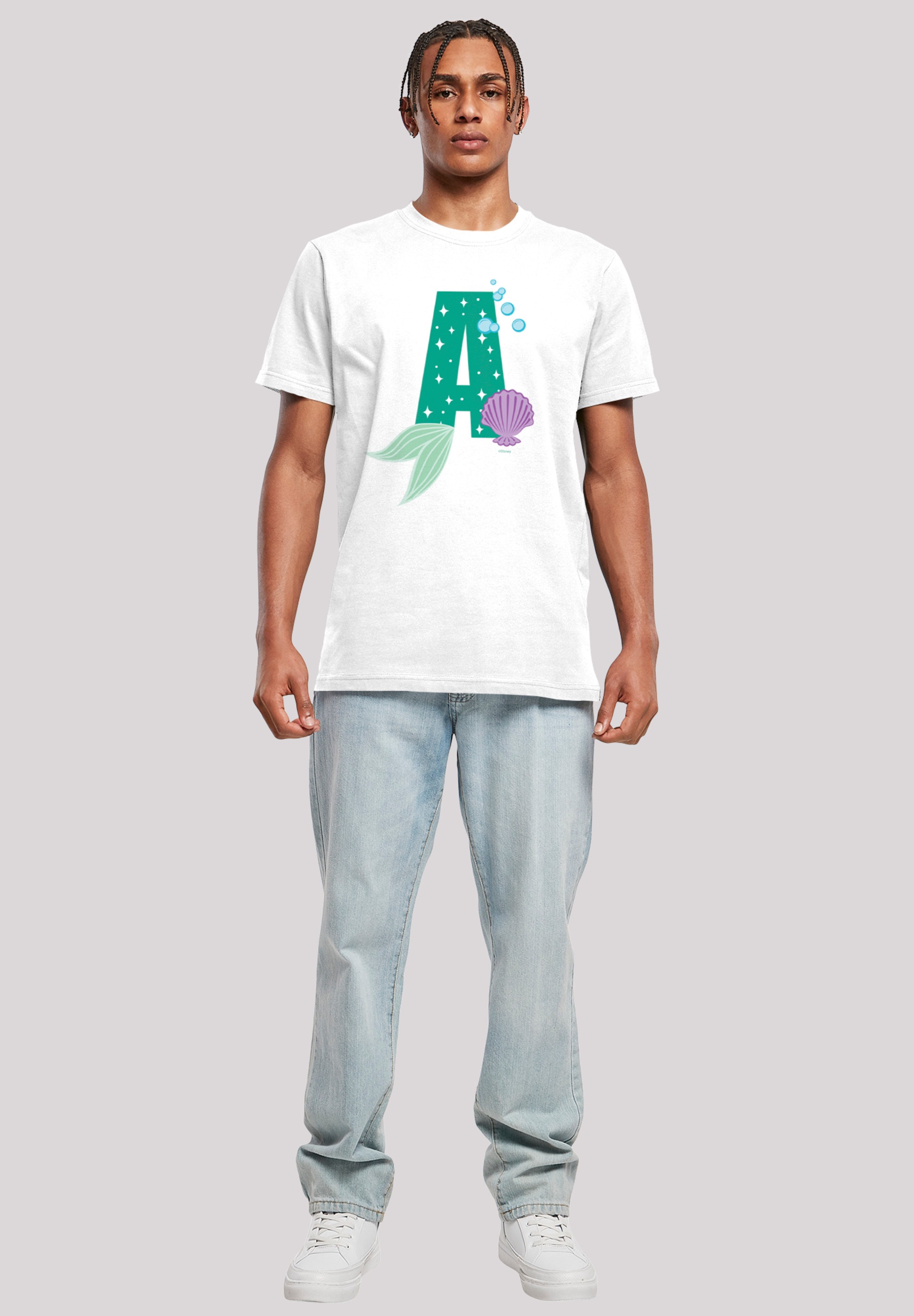 F4NT4STIC T-Shirt »Disney Alphabet A Is For Arielle die Meerjungfrau«, Print