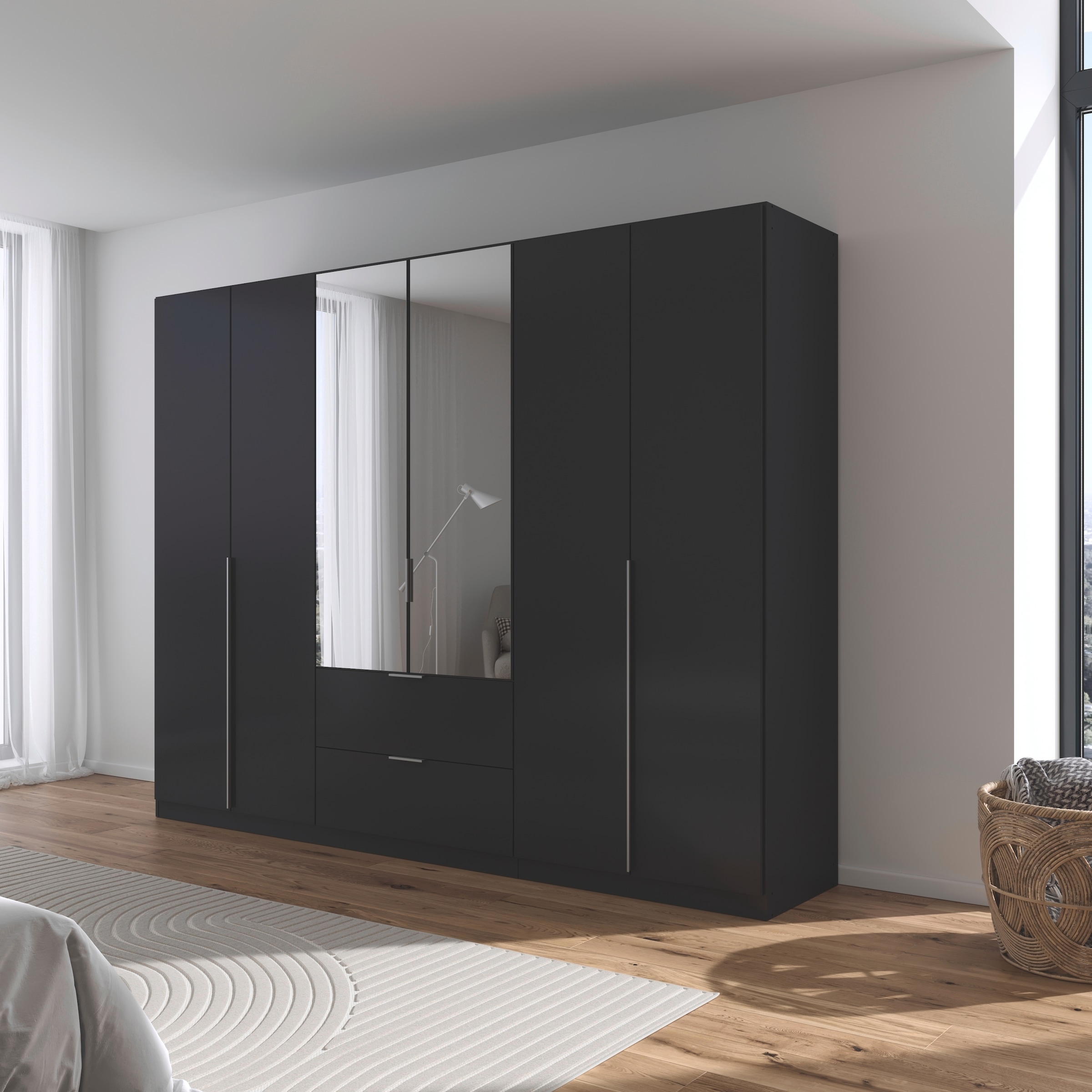 OTTO home Drehtürenschrank "Kleiderschrank Schrank Garderobe AGORDO mit Dek günstig online kaufen