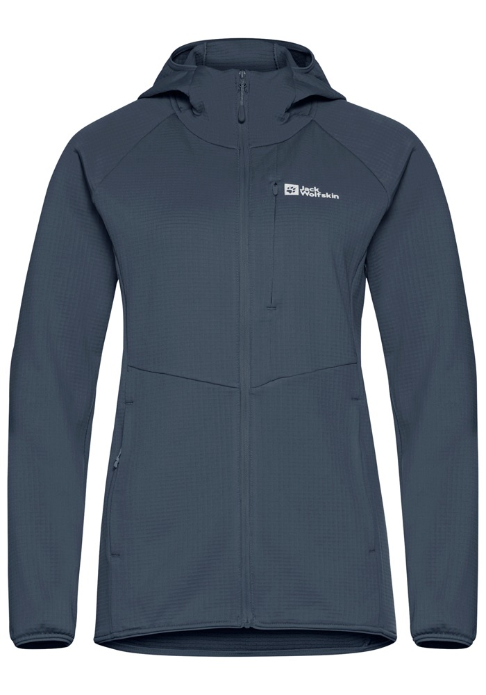 Jack Wolfskin Fleecejacke »KOLBENBERG HOODED FZ W«, mit Kapuze