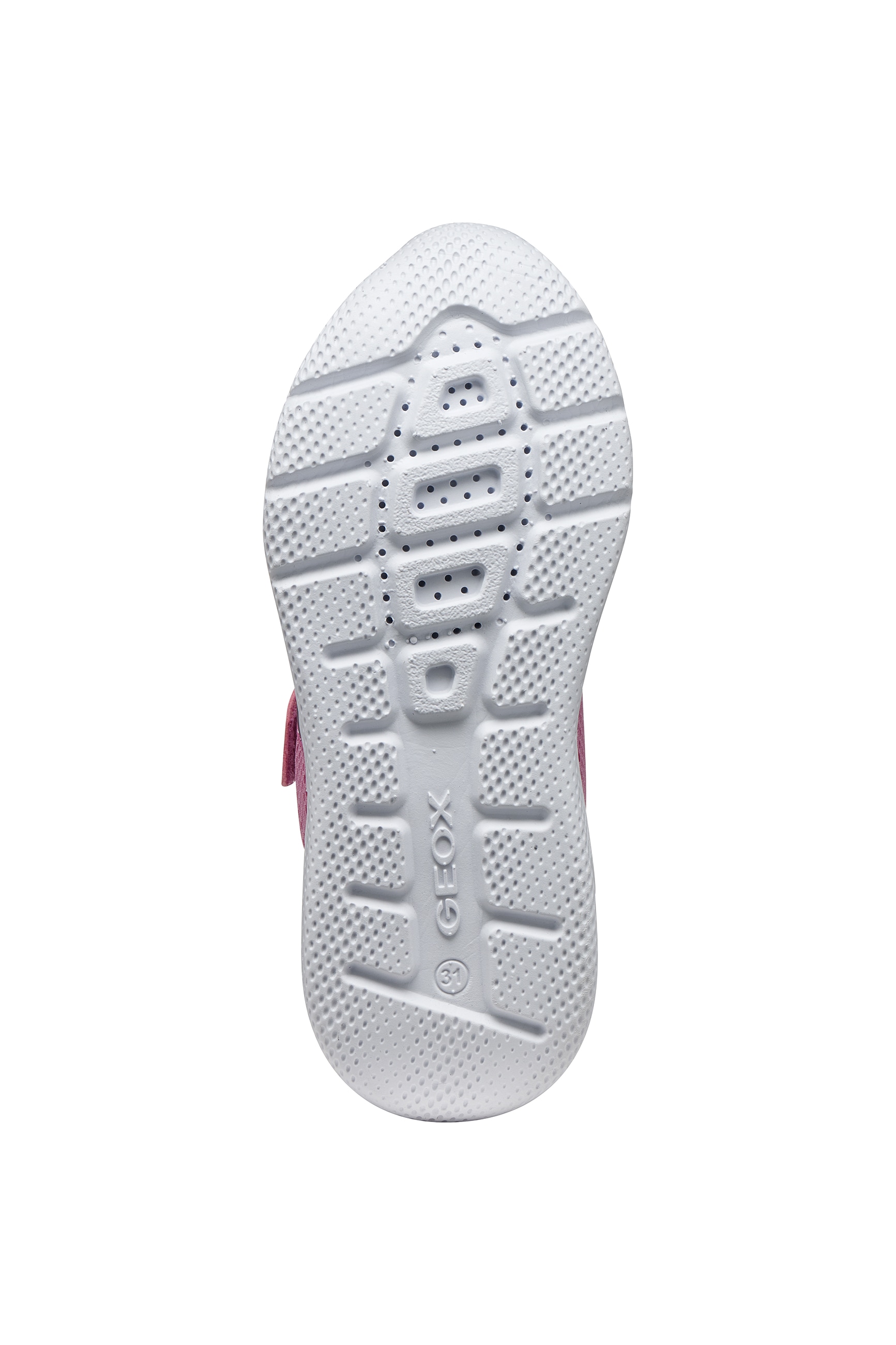 Geox Sneaker »J SPRINTYE GIRL«  Slipper mit zusätzlcihem Klettverschluss, Größenschablone zum Download