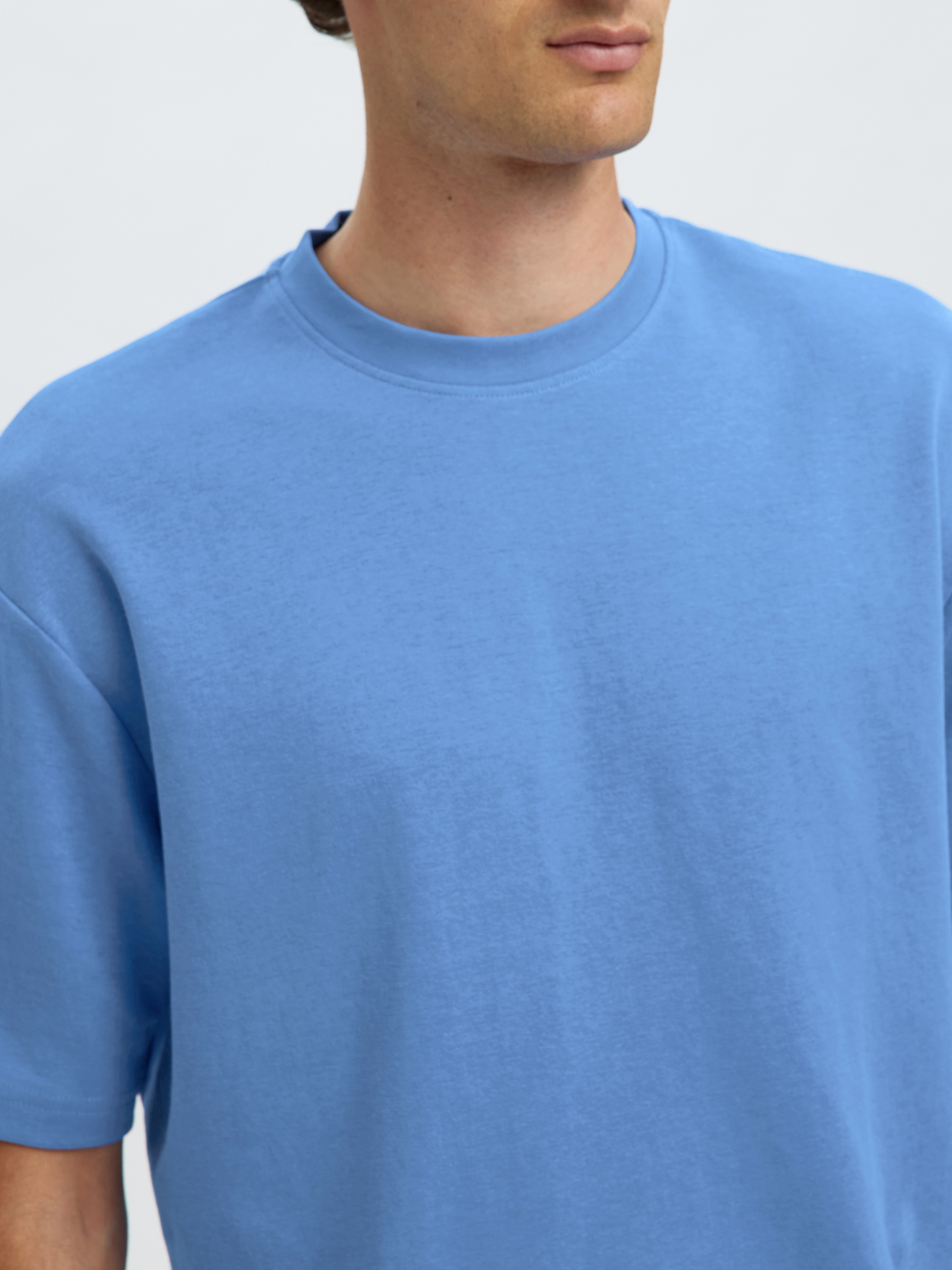 SELECTED Rundhalsshirt "SLHLOOSEOSCAR SS O-NECK TEE NOOS" günstig online kaufen