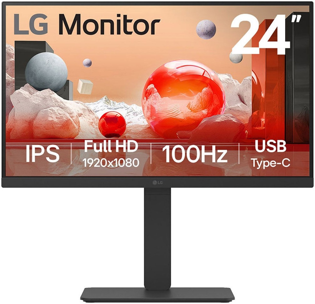 LG LED-Monitor "24BA750-B", B:48,5cm H:17,5cm T:61,5cmschwarz, Monitore