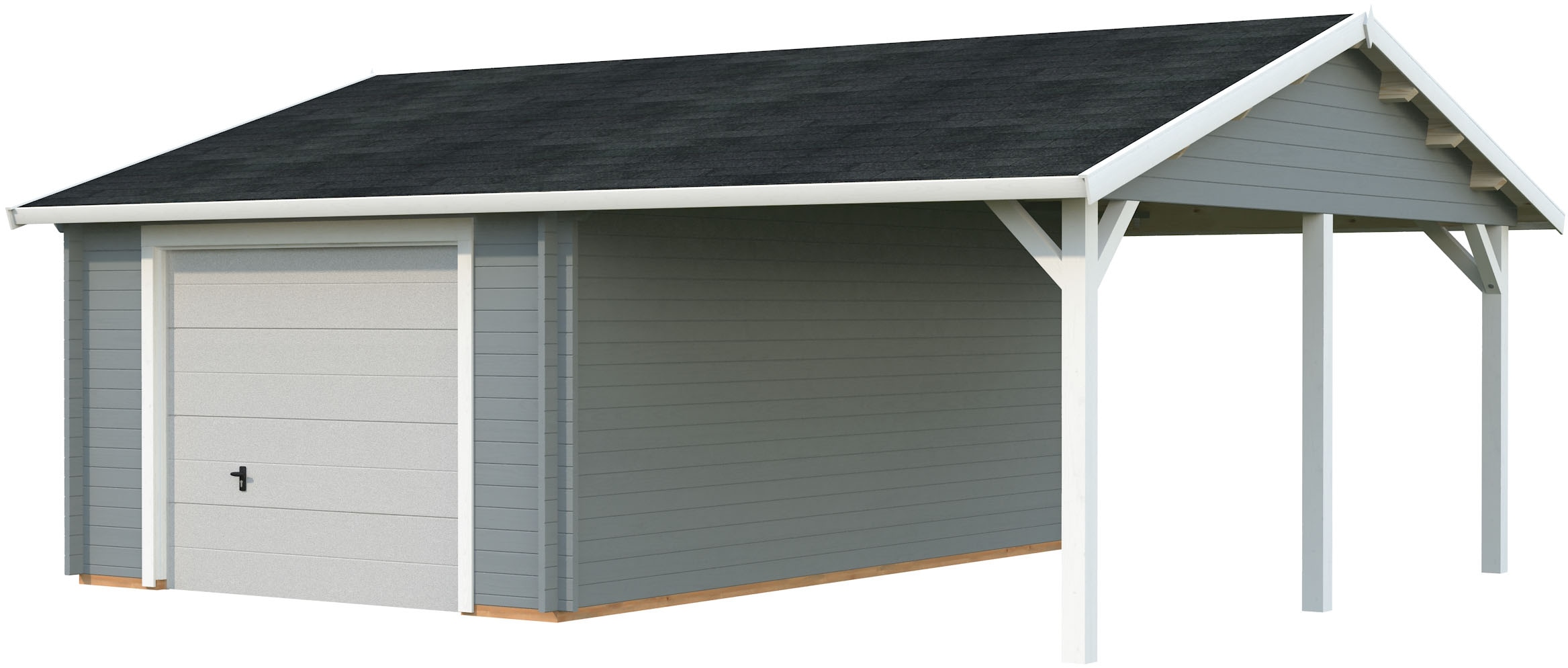 Palmako Garage "Roger, mit Sektionaltor" BxTxH: 703x619x316 cm