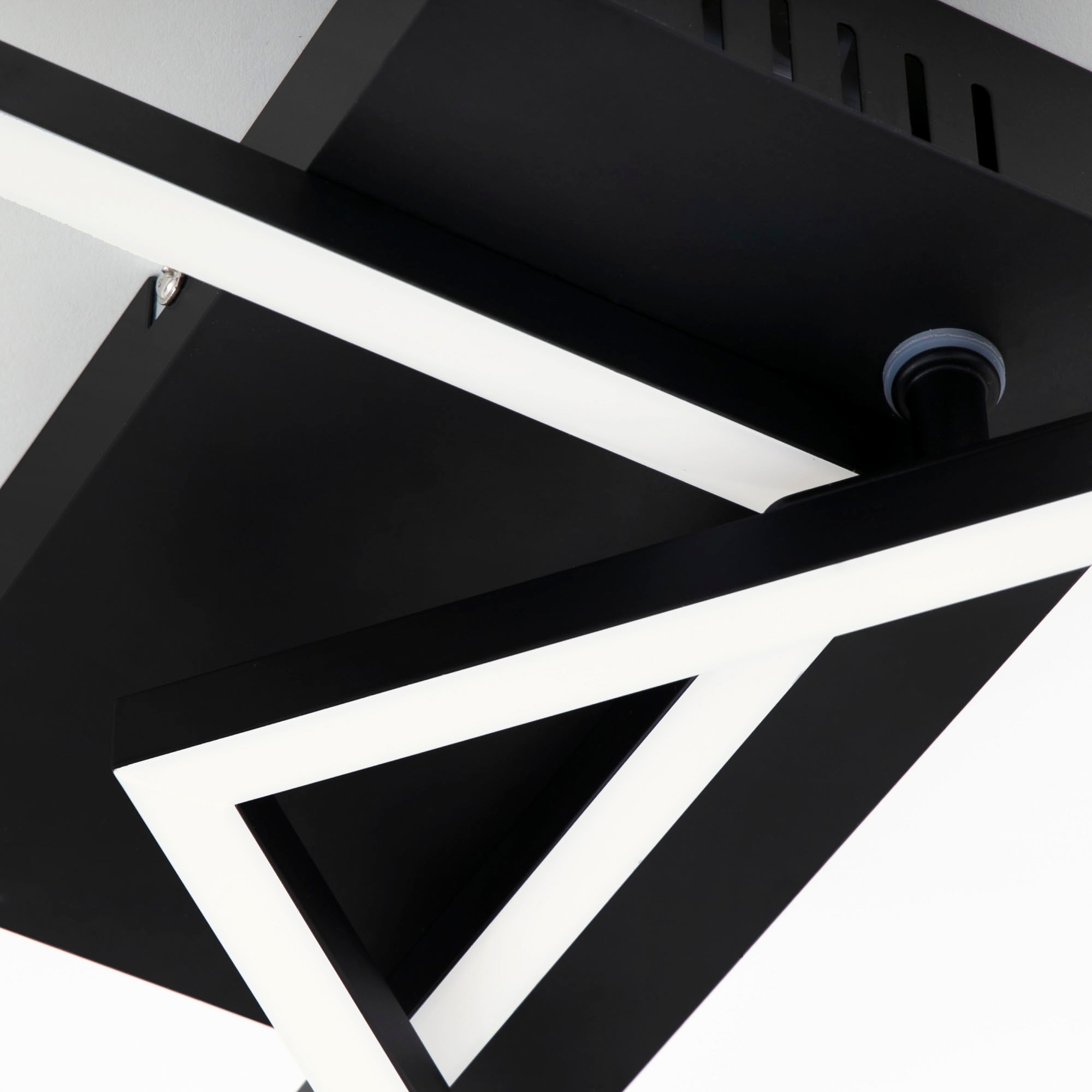 Briloner Leuchten LED Deckenleuchte »3149015 FRAME«, Leuchtmittel LED-Board | LED fest integriert, Deckenlampe, 50x38,8x7,8cm, Schwarz, 30W, Wohnzimmer, Schlafzimmer