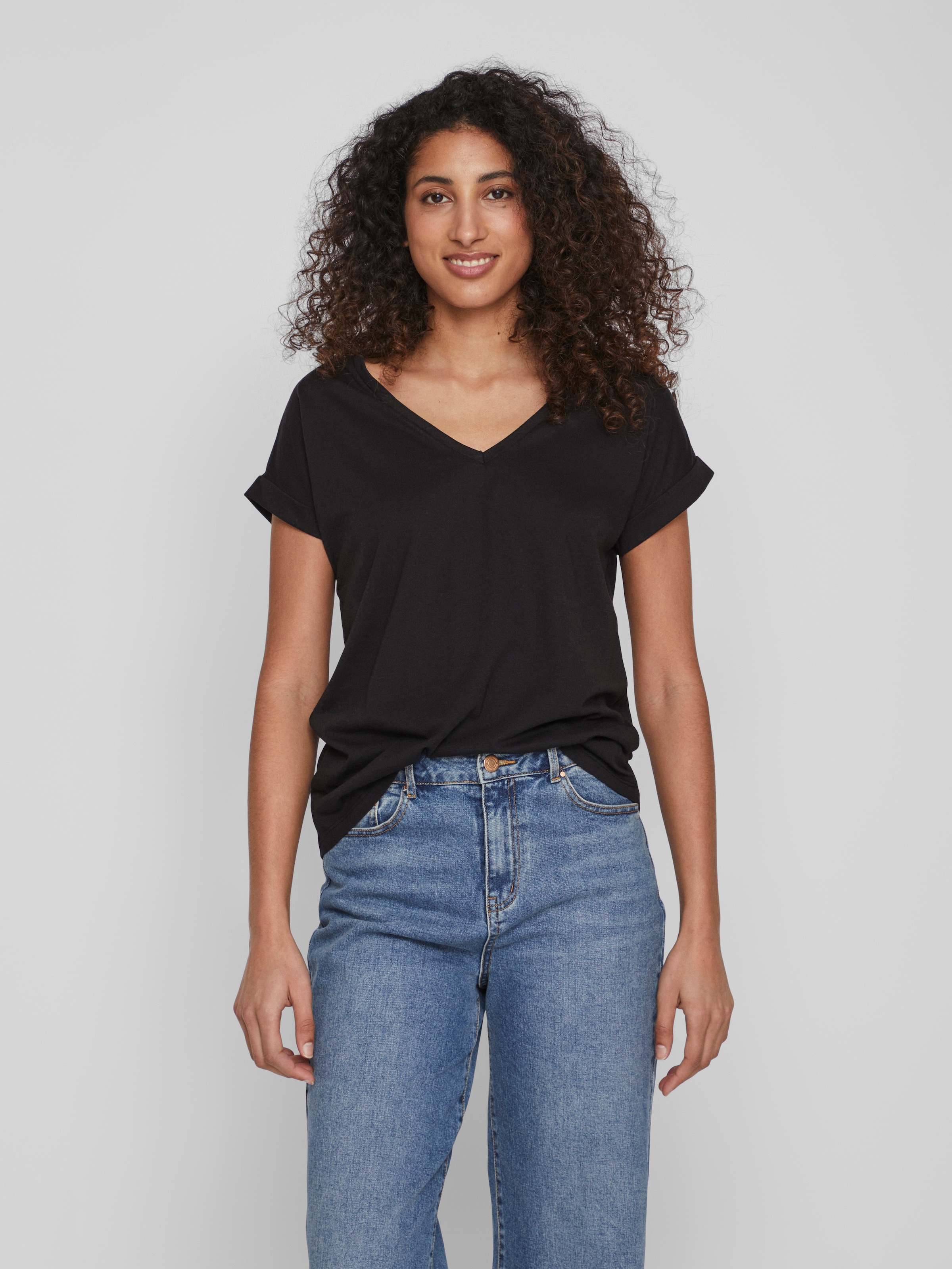Vila V-Shirt "VIDREAMERS NEW V-NECK T-SHIRT - NOOS" günstig online kaufen