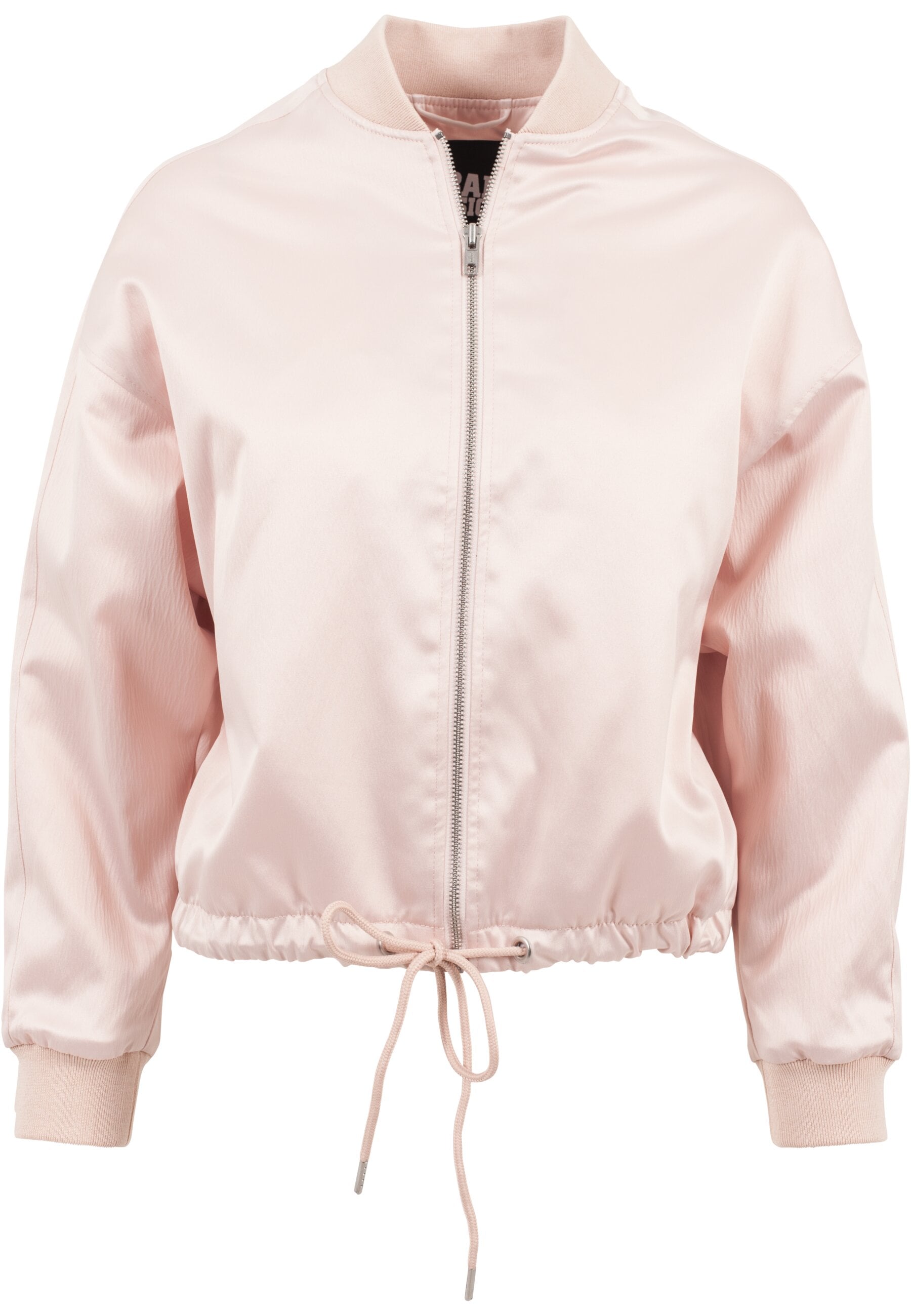 URBAN CLASSICS Allwetterjacke »Urban Classics Damen Ladies Satin Kimono Blouson«, (1 St.), ohne Kapuze