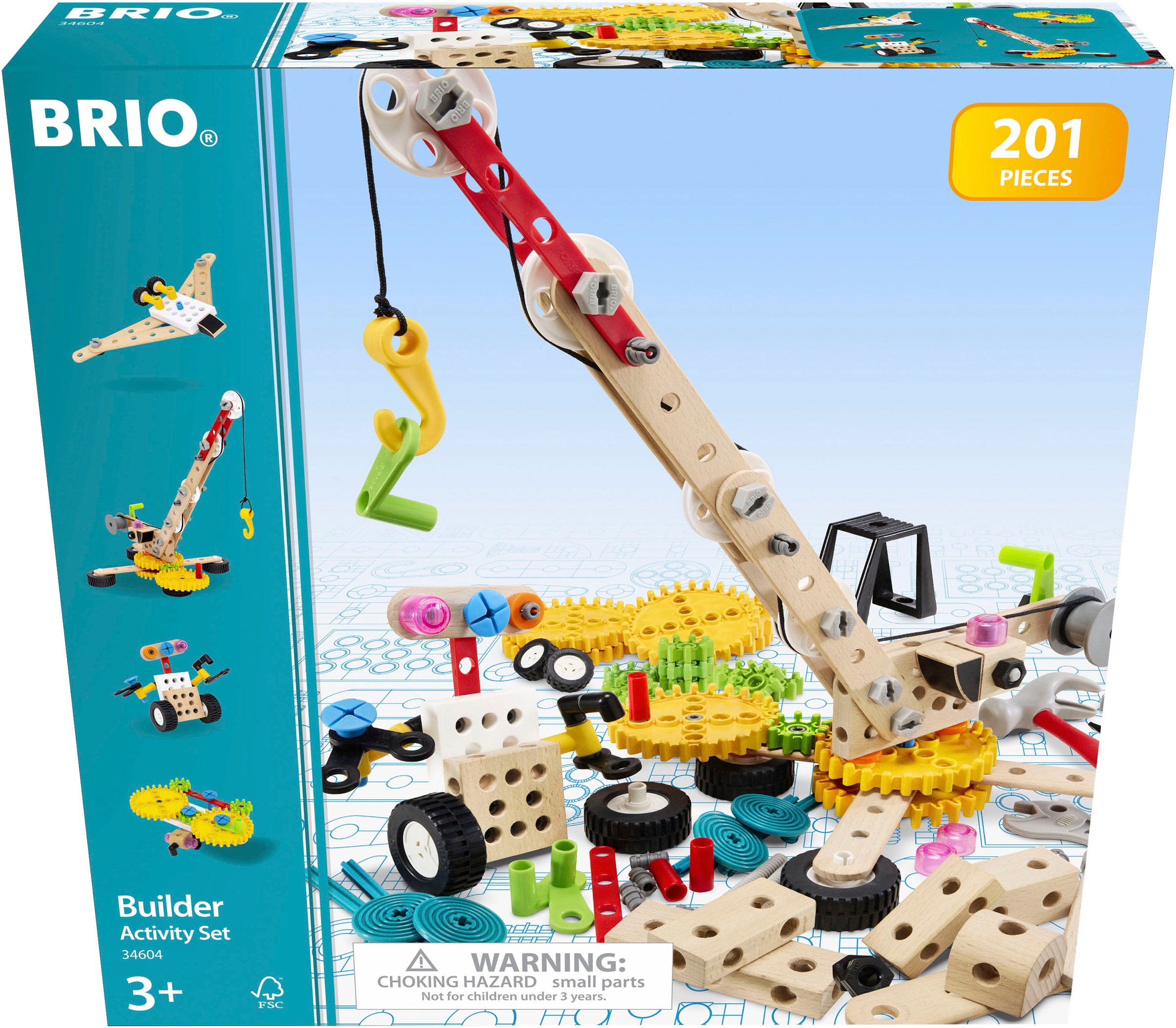 BRIO® Konstruktions-Spielset »BRIO Builder Kindergartenset«, (201 St.), FSC® - schützt Wald - weltweit