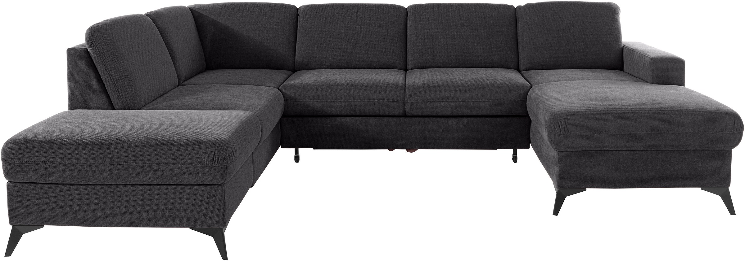 Places of Style Wohnlandschaft »Lolland U-Form«, Wahlweise mit Bettfunktion und Stauraum, auch mit abwischbarem Bezug