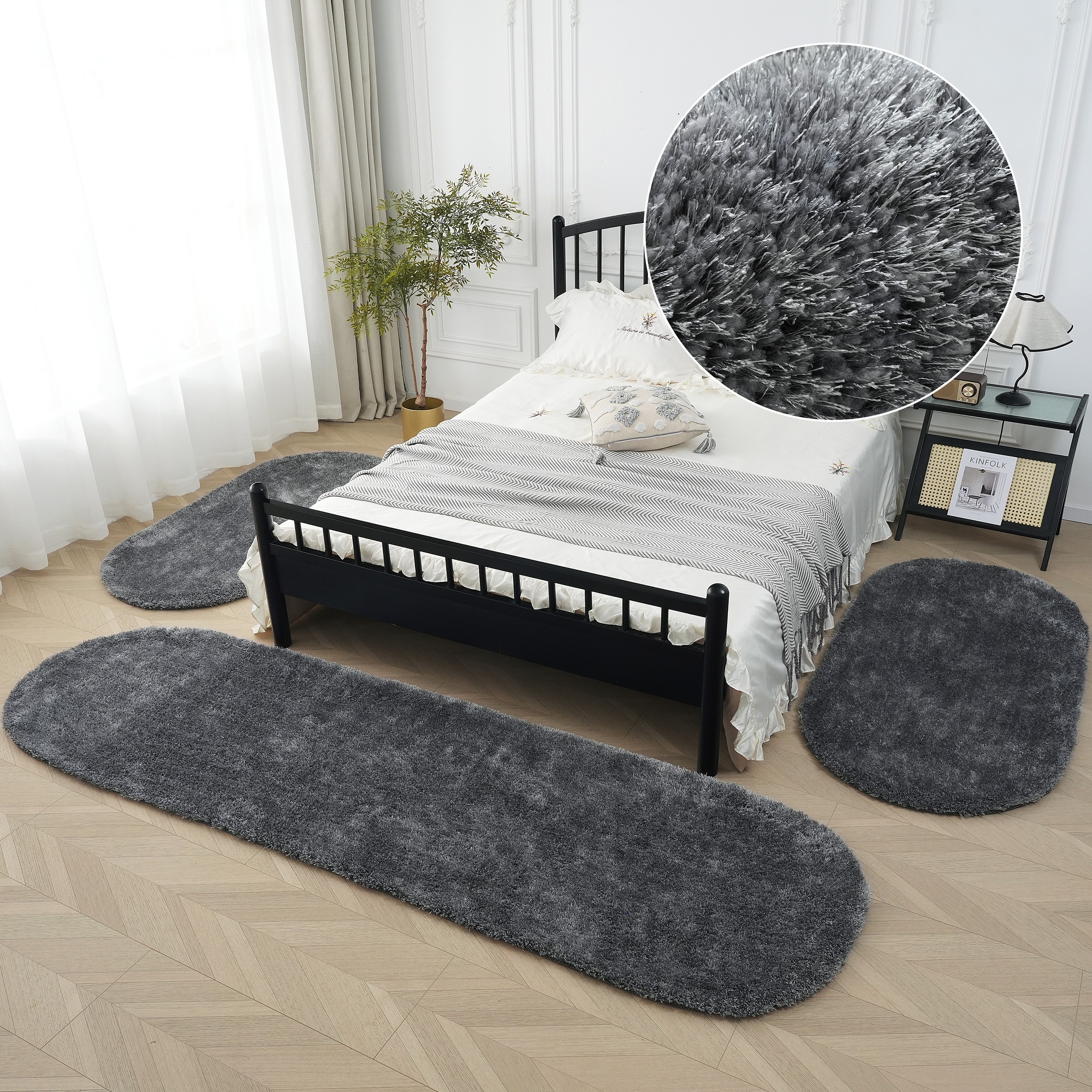 Bruno Banani Hochflor-Bettumrandung "Dana Teppich, Kundenliebling" Höhe 30 günstig online kaufen