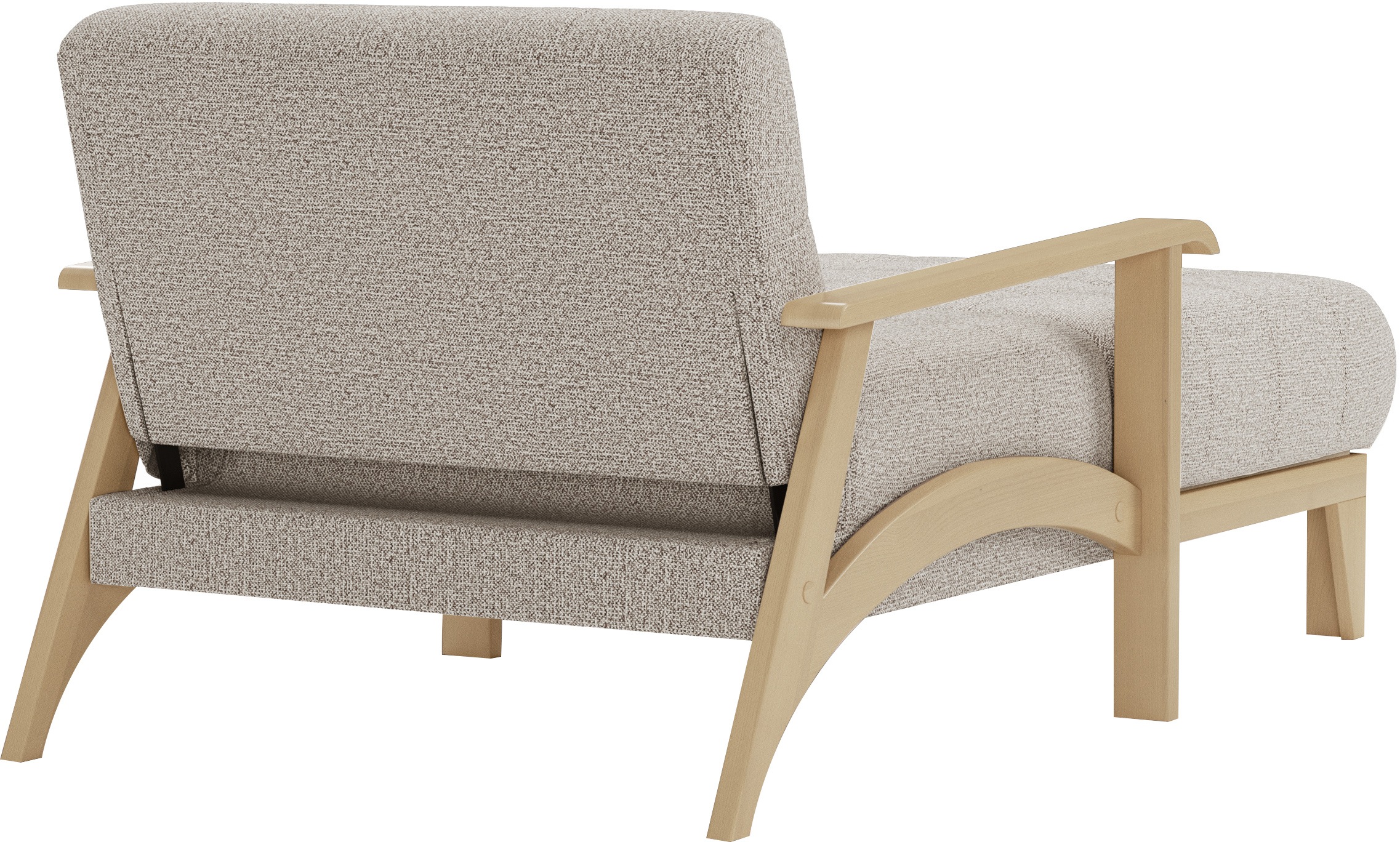 sit&more Recamiere »Billund«, Armlehnen aus Buchenholz in natur, verschiedene Bezüge und Farben