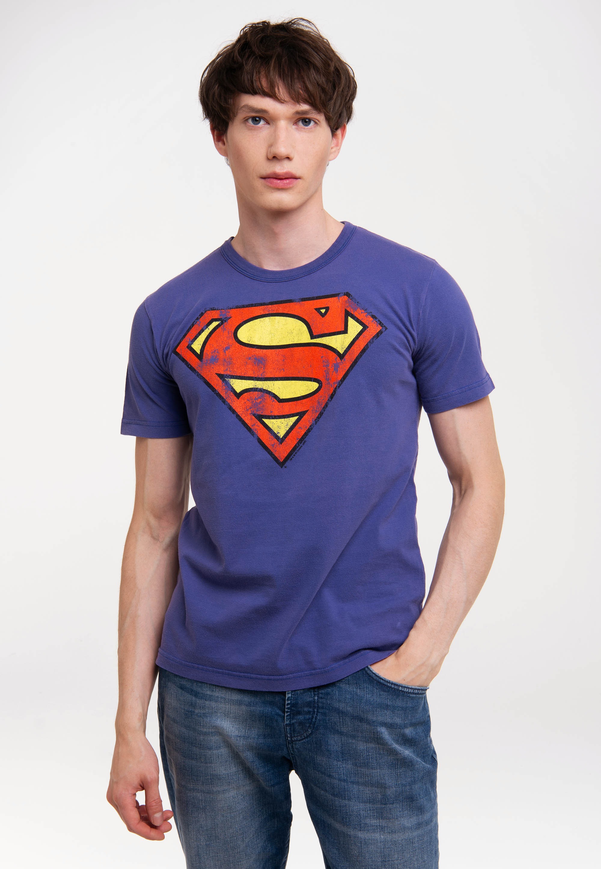 Superman« LOGOSHIRT mit Print lizenziertem »DC Comics T-Shirt –