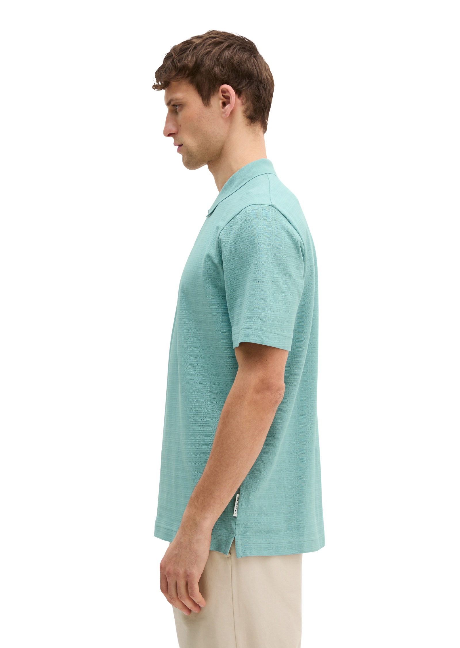 Marc O'Polo Poloshirt »im strukturierten Karo-Jacquard«