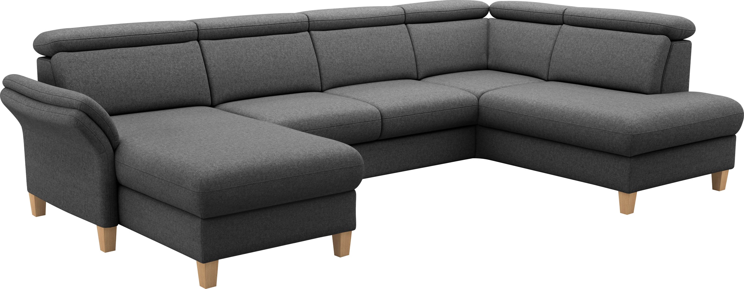 Home affaire Glendale U-Shaped Sofa Dark Grey 2