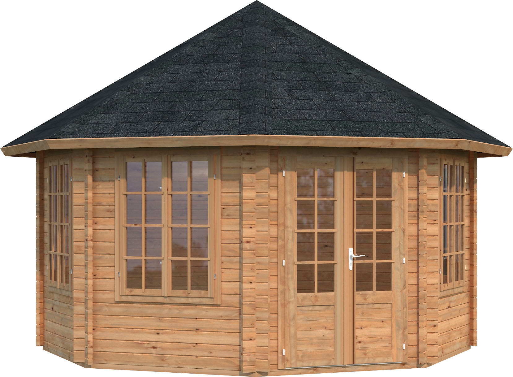 Palmako Gartenhaus "Pavillon Hanna", hellbraun günstig online kaufen