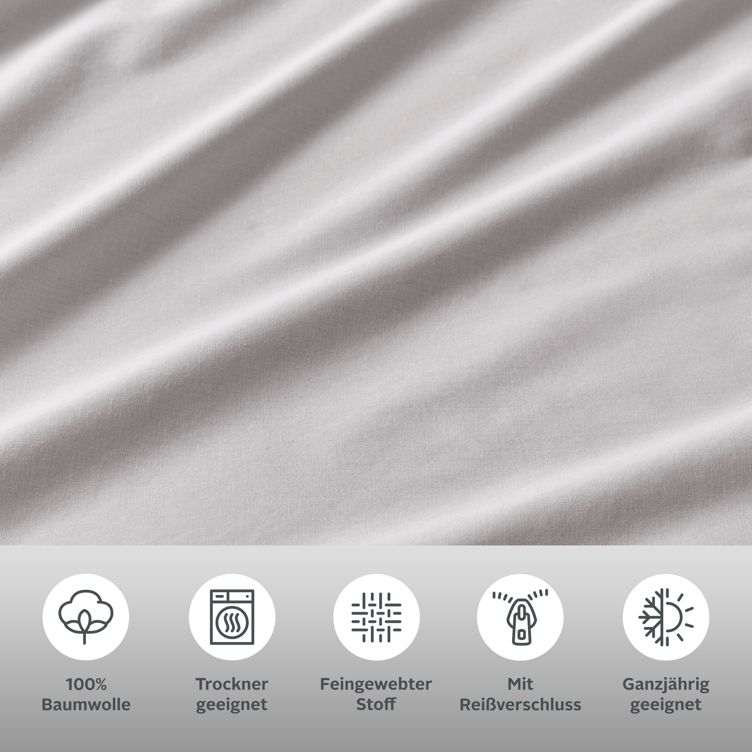 Thumbnail - LeGer Home by Lena Gercke Bettwäsche "Anisa in Gr. 135x200, 155x220 cm oder 200x200" 2 Bettwäsche aus Baumwolle, unifarb...