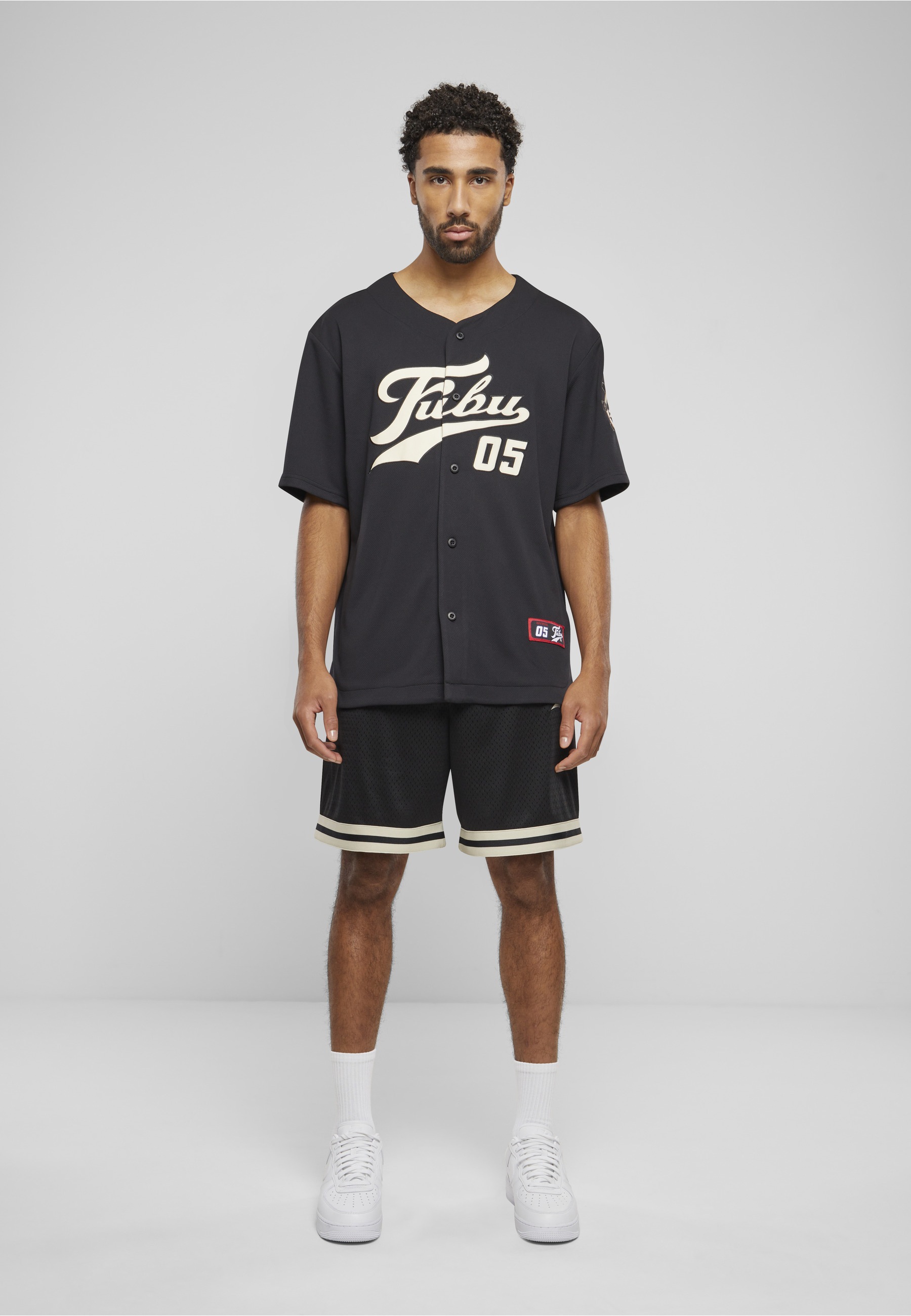 Fubu Shirttop »Fubu Herren FM241-007-2 Fubu Varsity Baseball Jersey« 1 Stk.